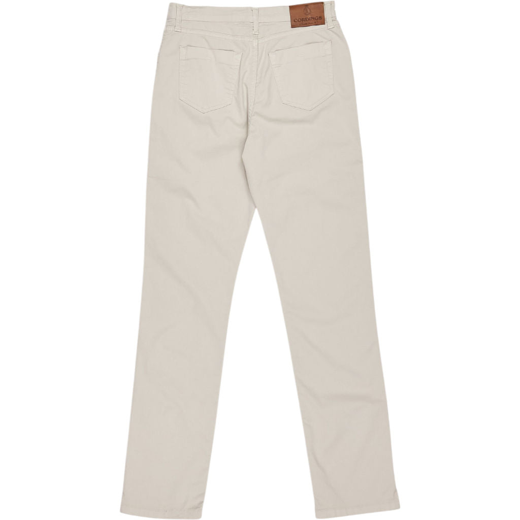 Cording Beige Cotton Chinos