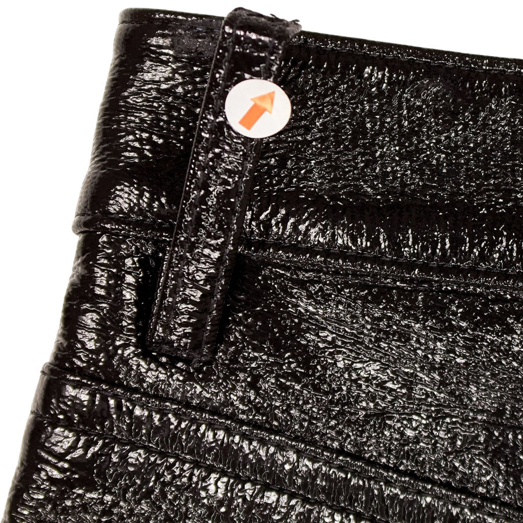 Courrèges Black Vinyl Heritage Shorts