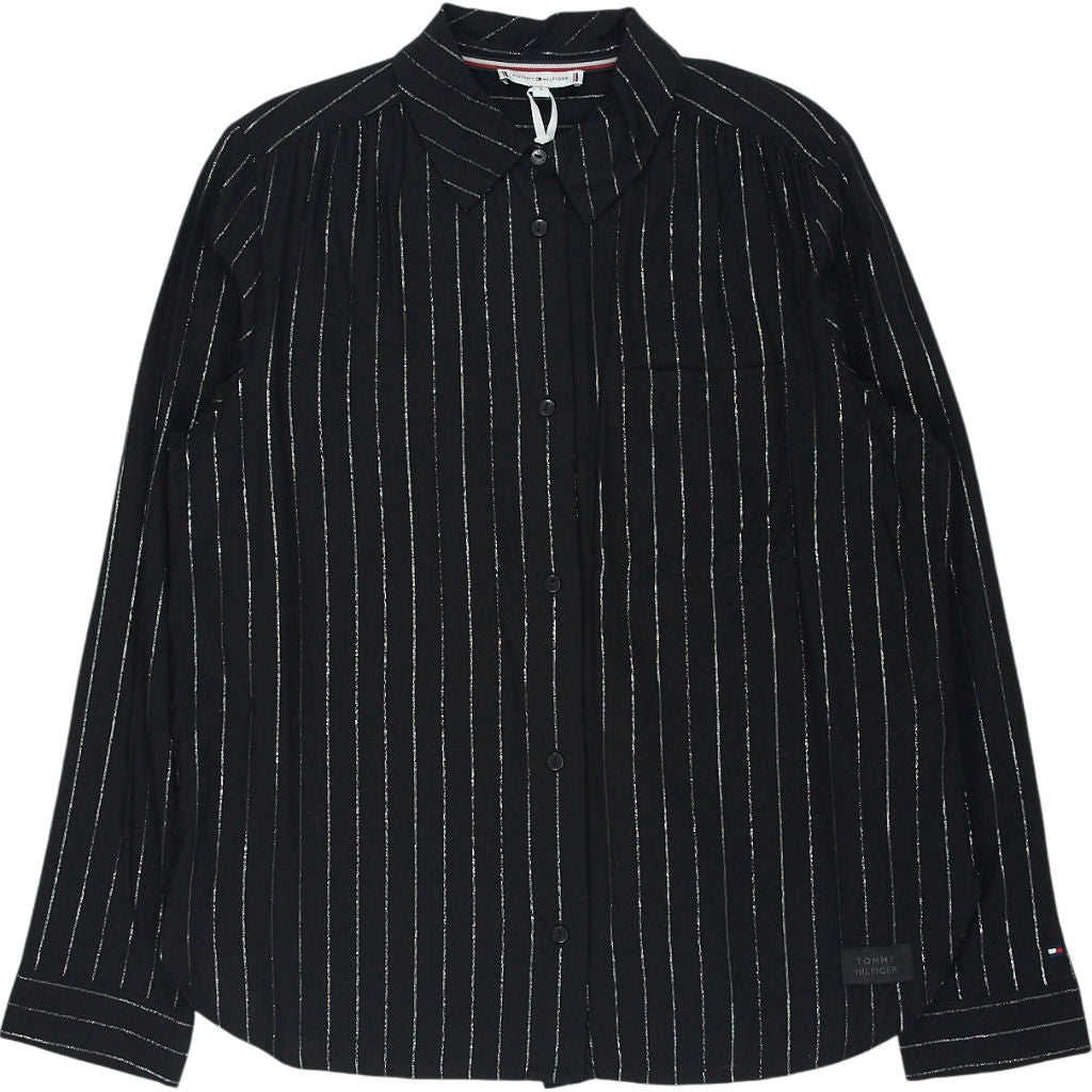 Tommy Hilfiger Black Striped Pyjama Shirt