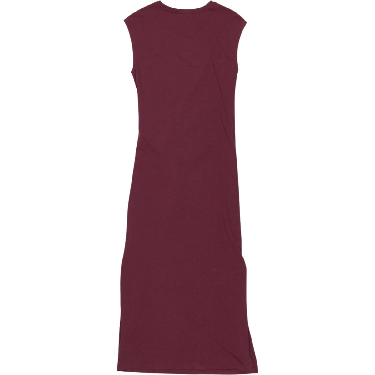 Vivere Burgundy Sleeveless Midi Dress