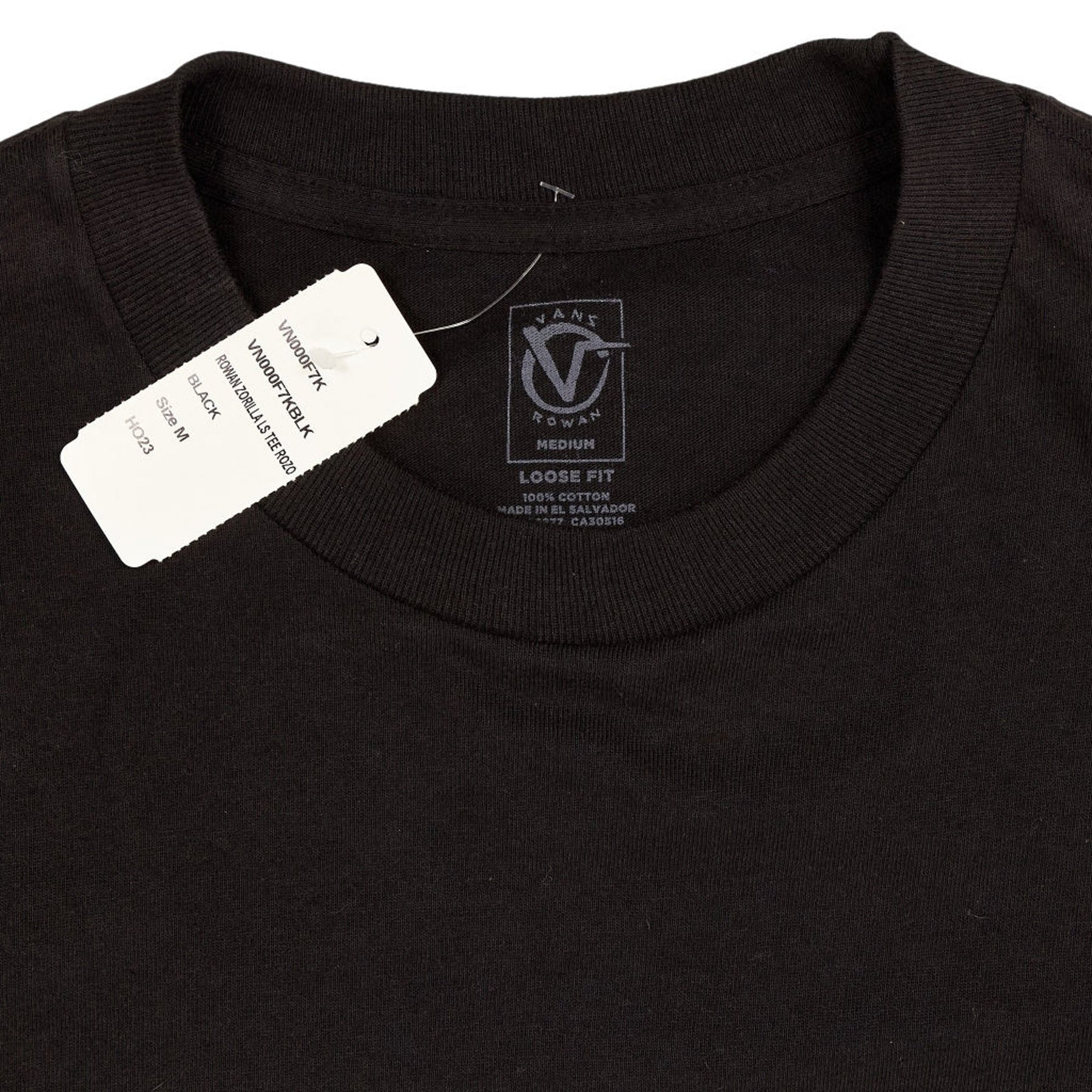 Vans Black Rowan Long Sleeve T-Shirt