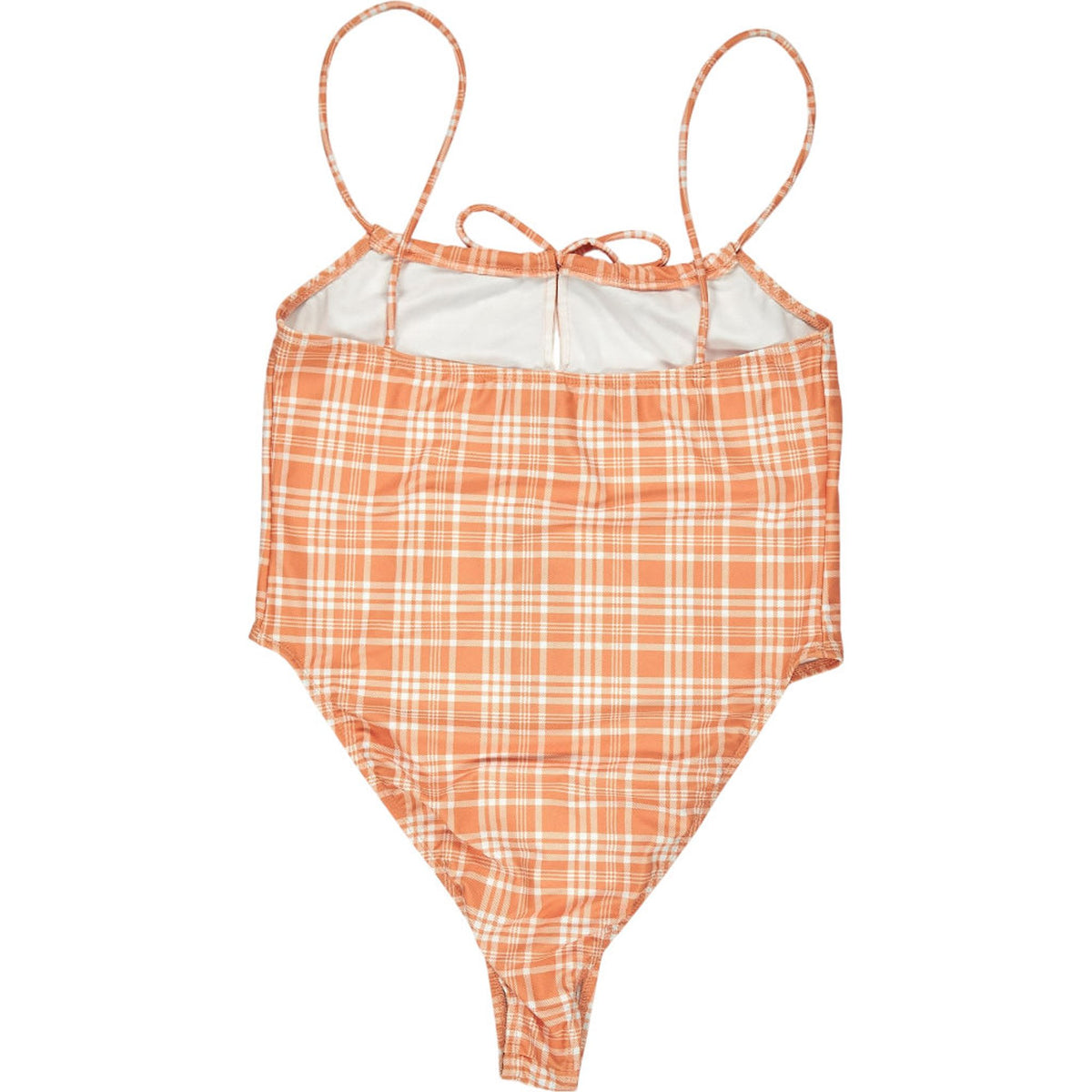Motel Peach Check Dolty Swimsuit
