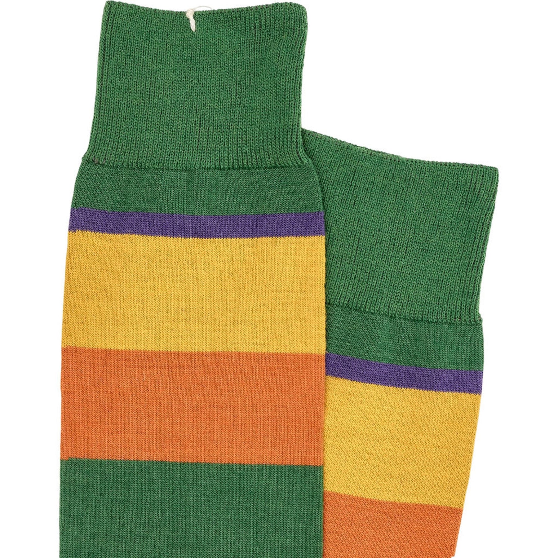 Drake's Multicolour Striped Knee-High Socks M