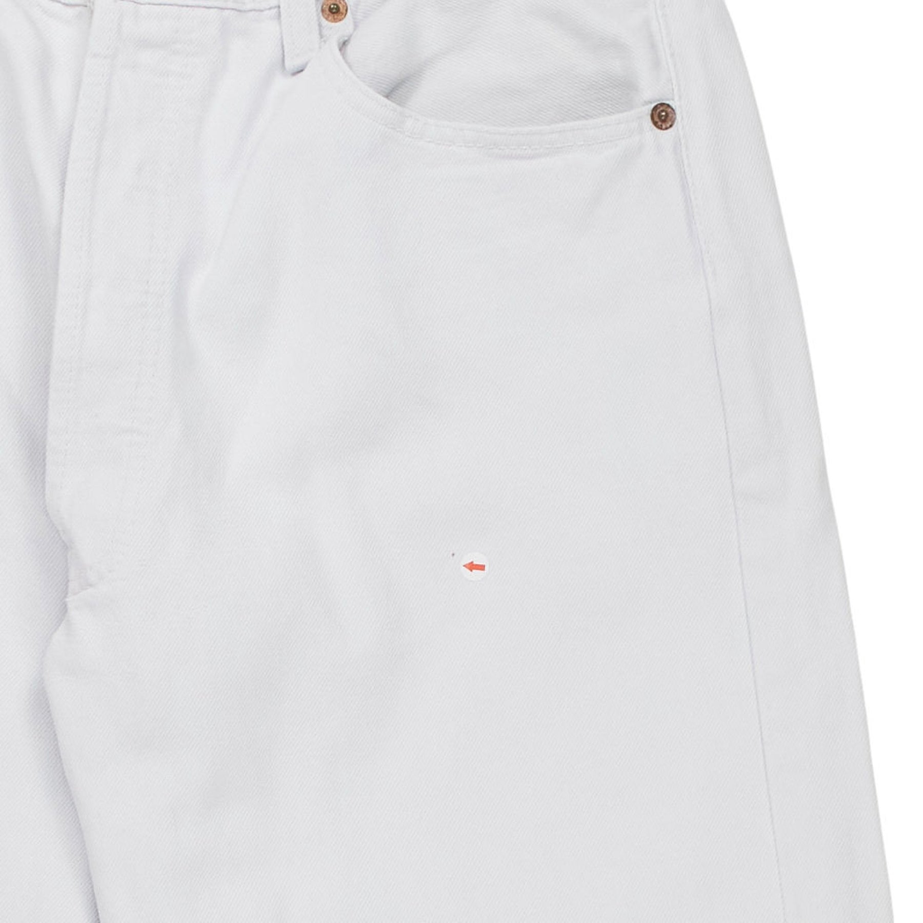 Levi's White 501 Jeans W34" x L32"