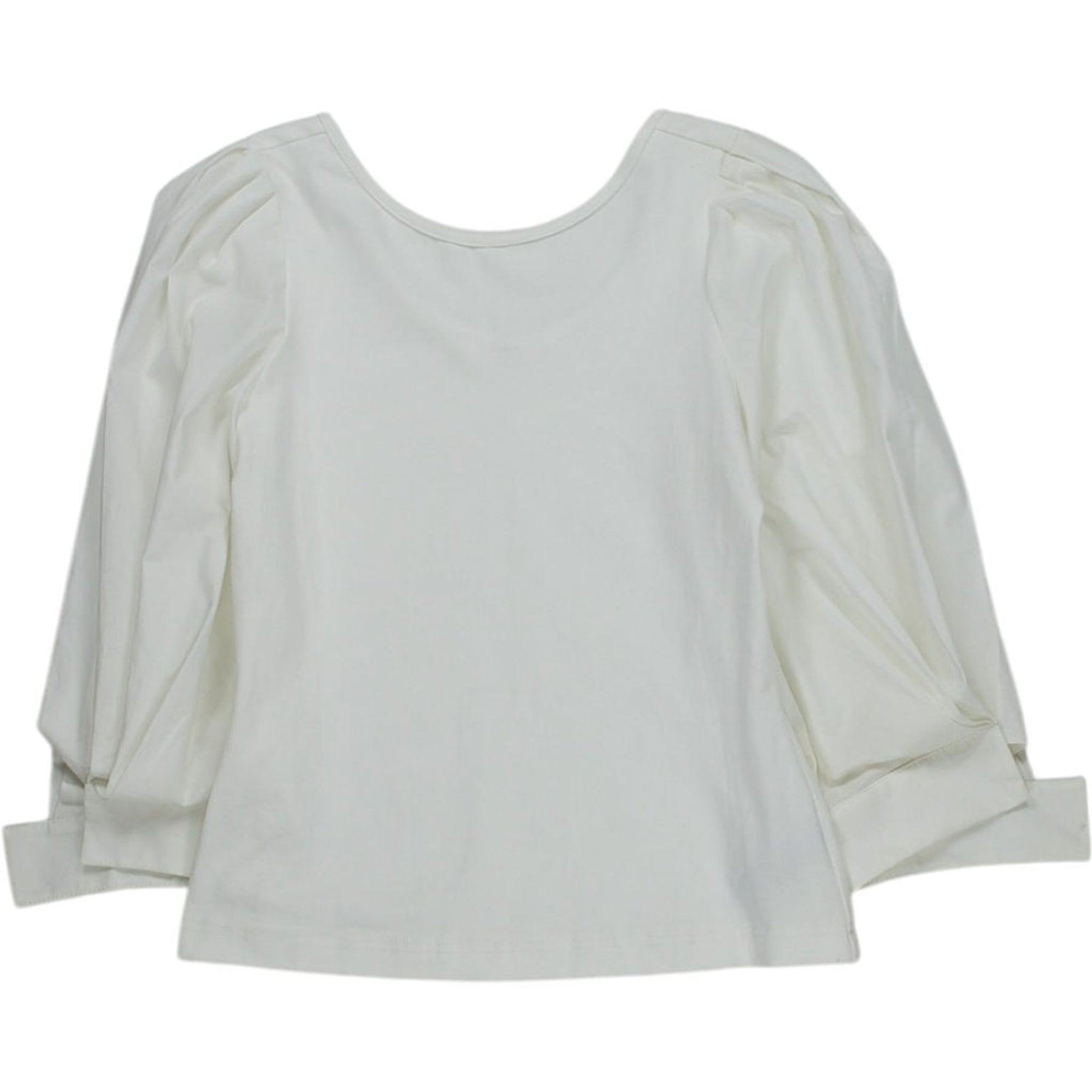 Mother of Pearl White Puff Sleeve Top