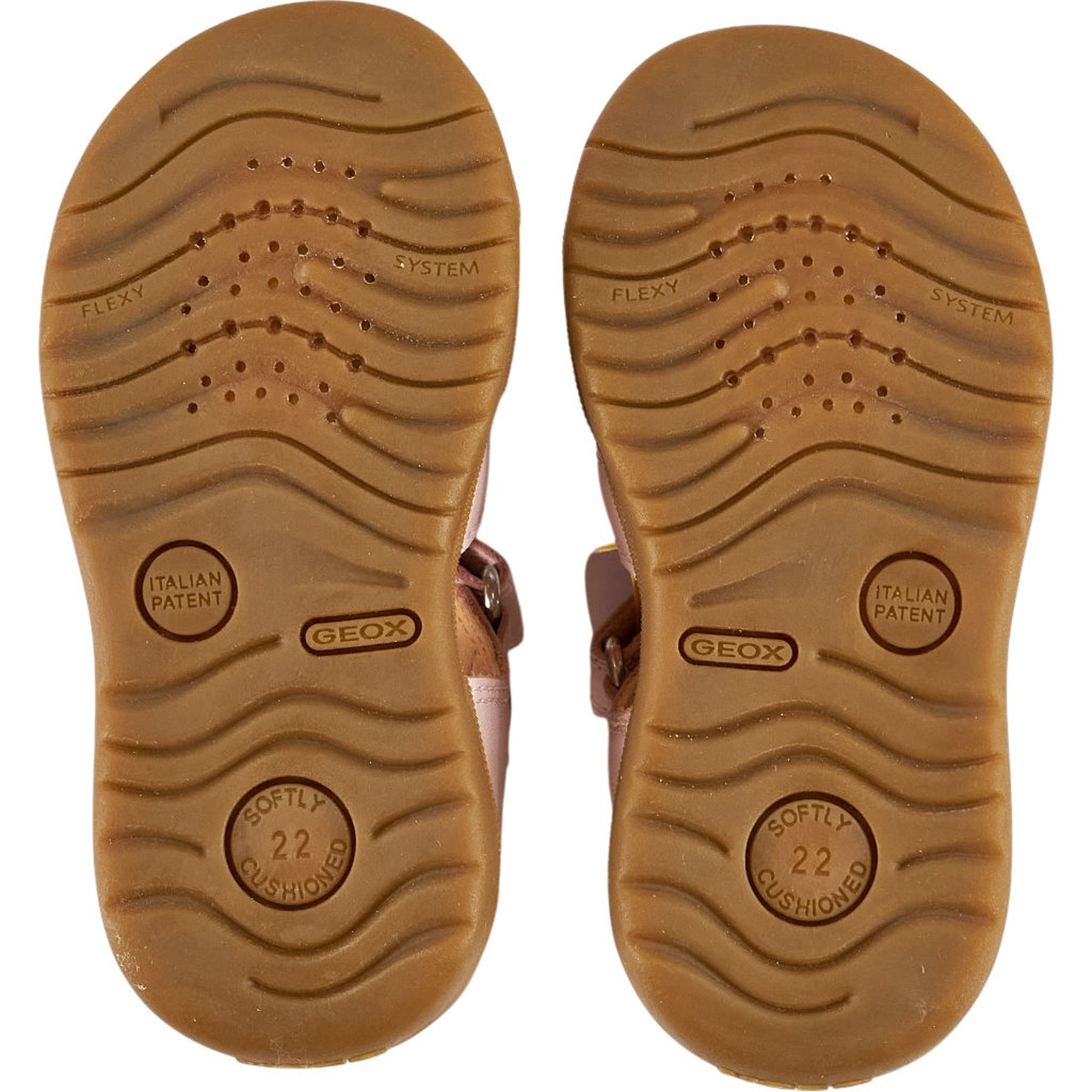 Geox Pink Nappa Kids Sandals