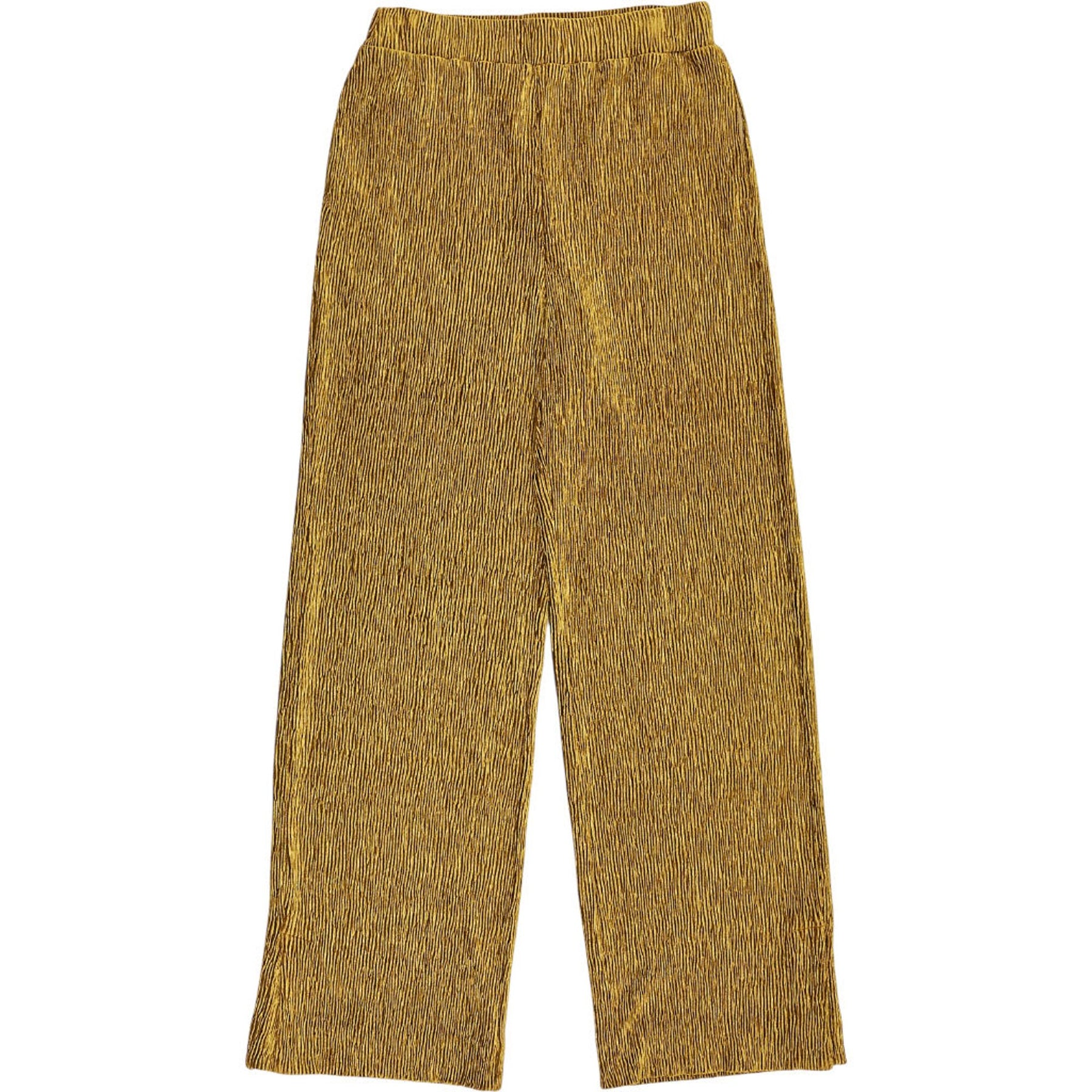 Wyse Gold Crinkle Trousers