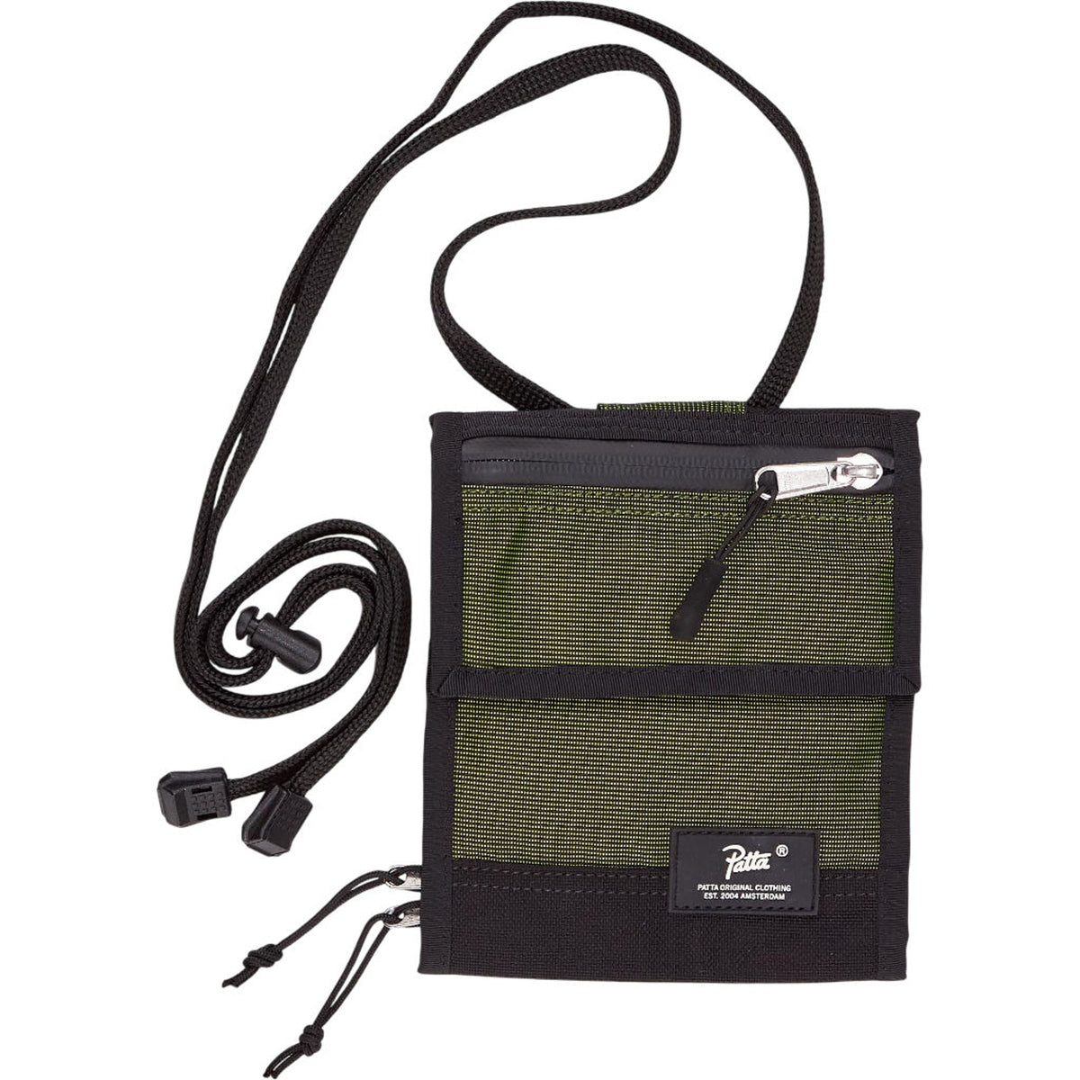 Patta Hi-Vis Green Neck Wallet