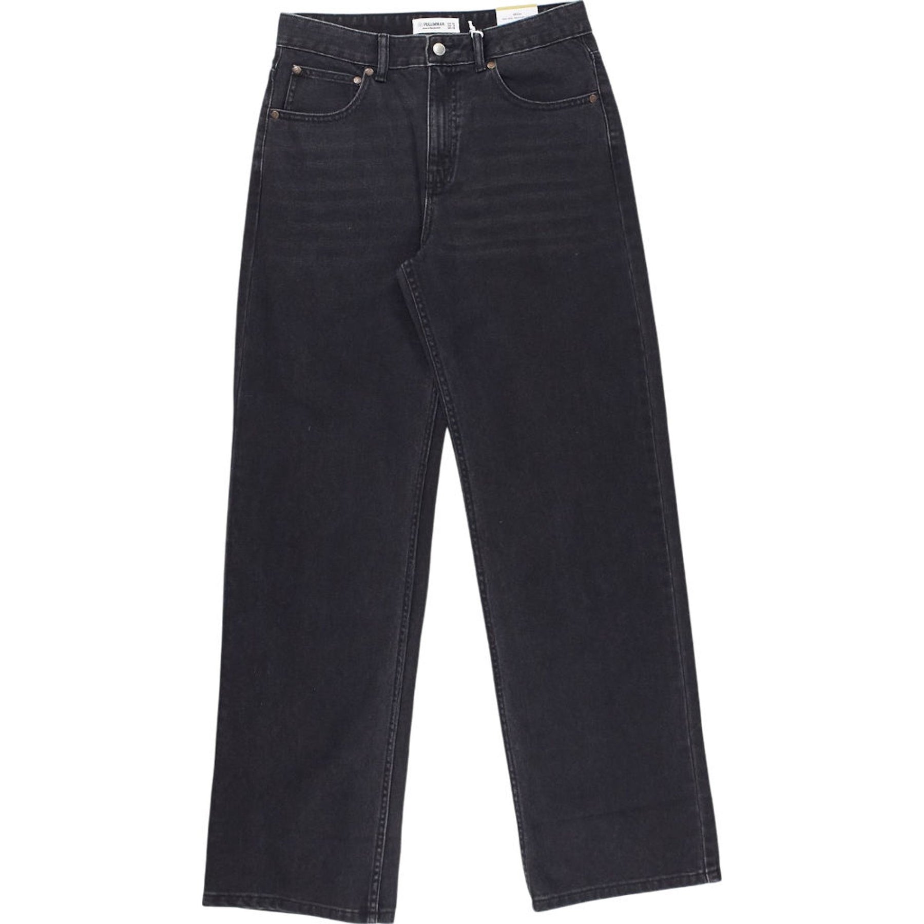 Pull & Bear Black Baggy Jeans