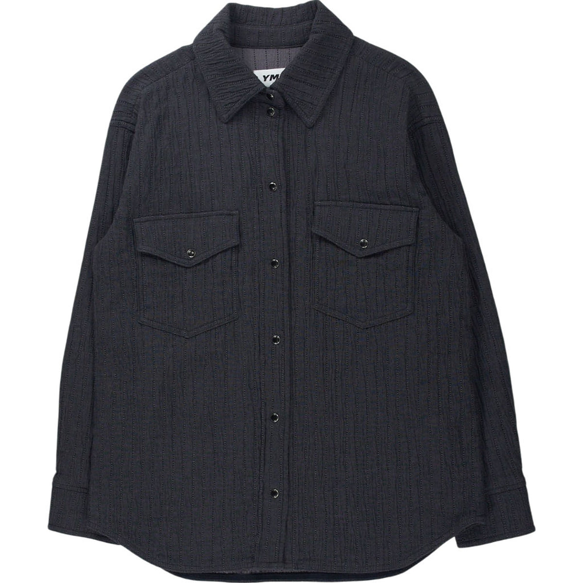 YMC Grey Quilted Overshirt