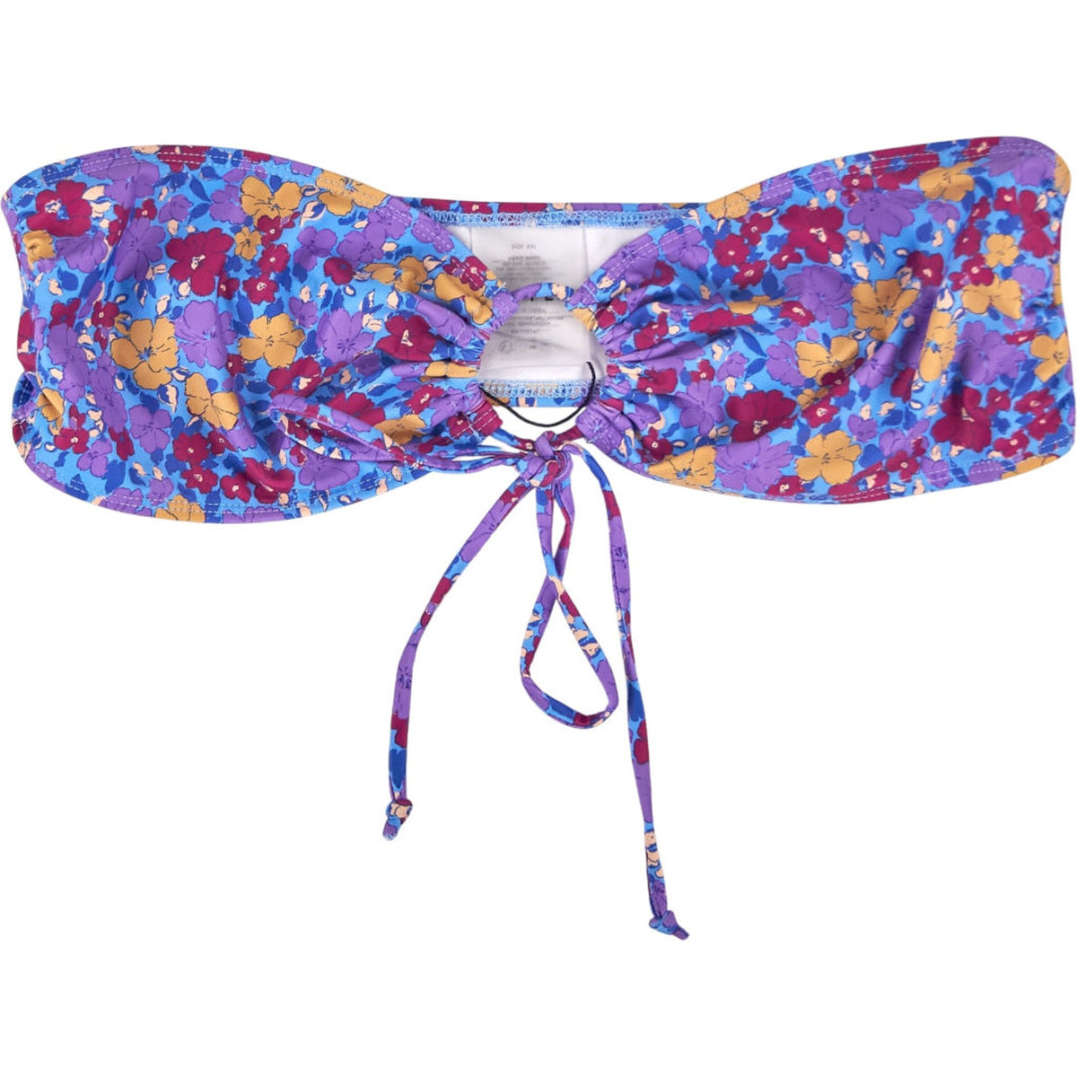 Motel Purple Floral Racola Bikini Top