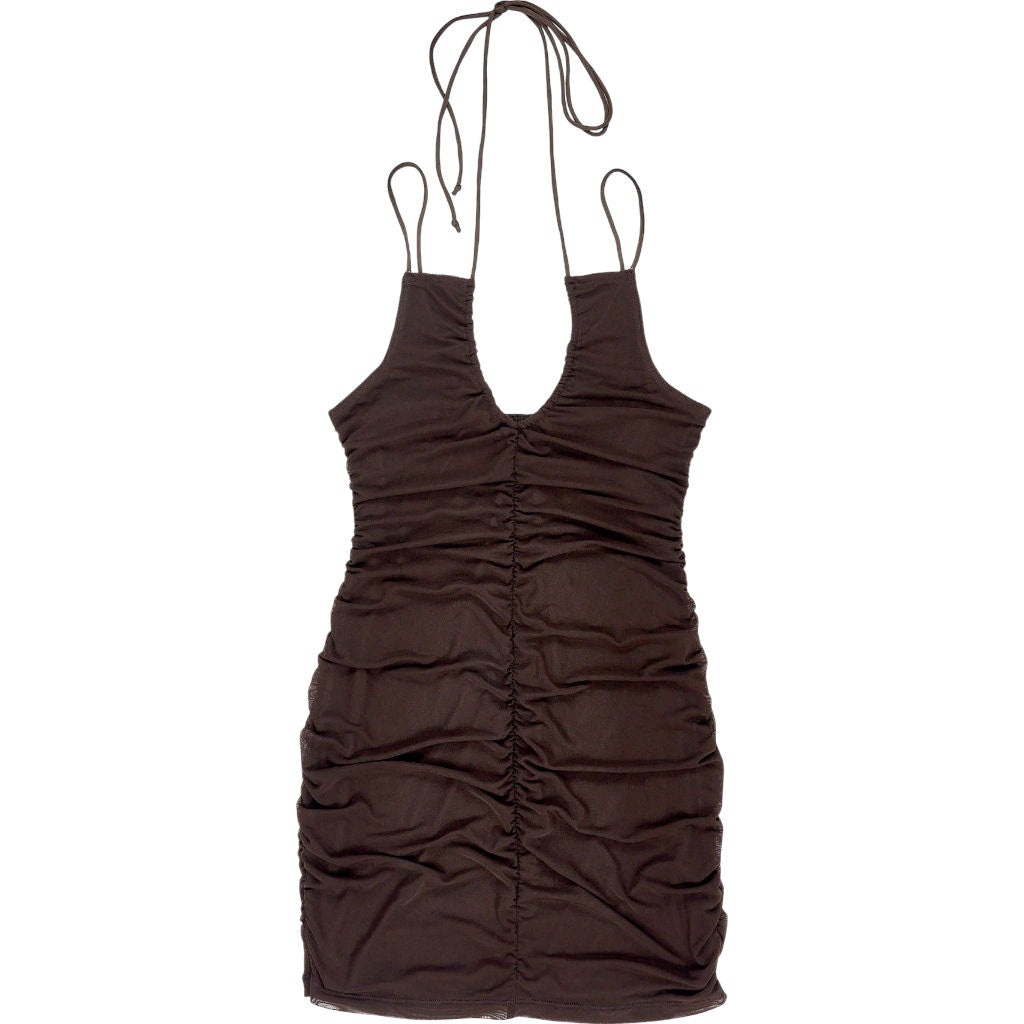 Motel Brown Denila Mesh Dress L