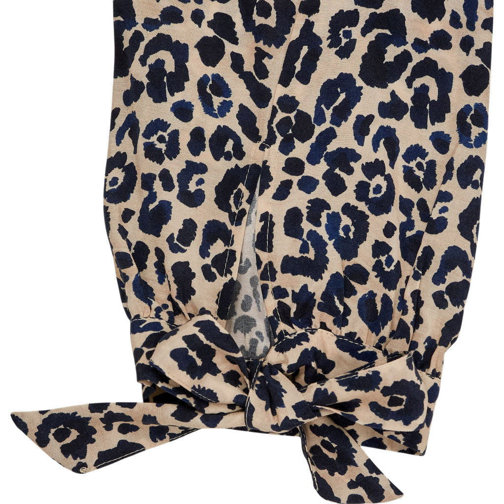 Whistles Beige Cheetah Print Shirred Dress UK 8