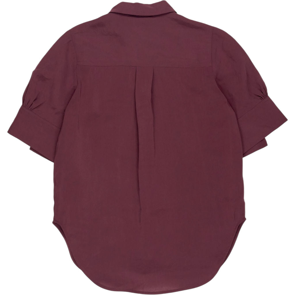 Hush Burgundy Laila Short-Sleeve Shirt