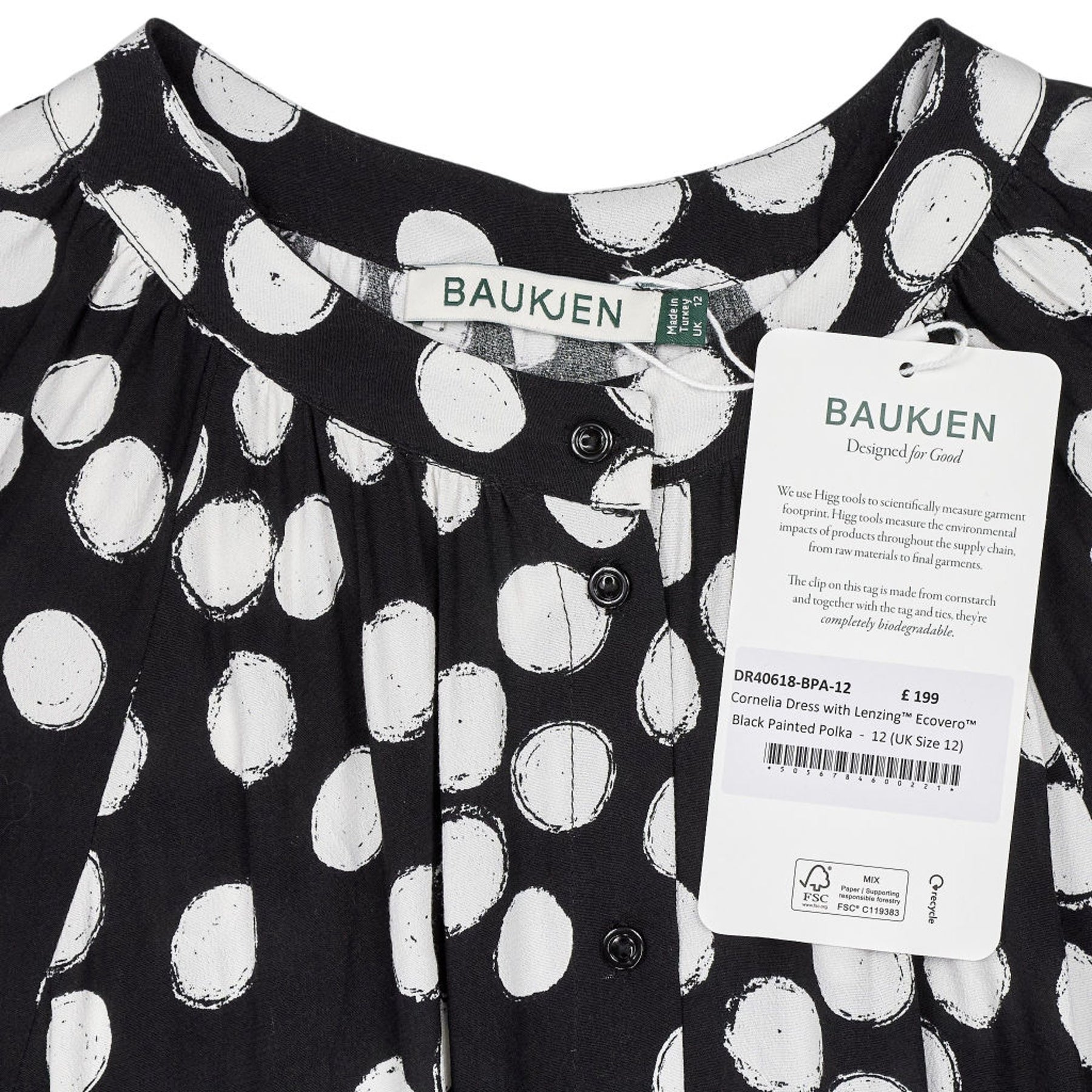 Baukjen Black Polka Dot Cornelia Dress