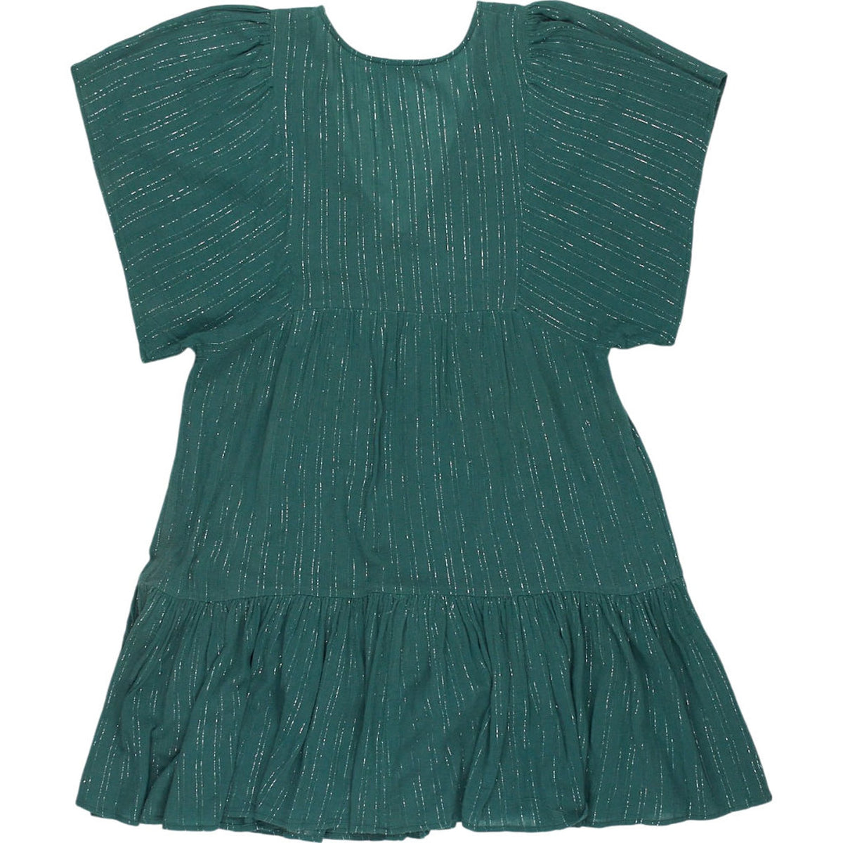 ba&sh Green Short Sleeve Dress