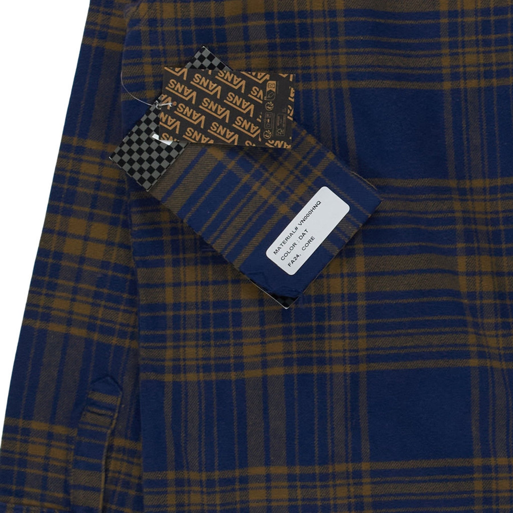 Vans Blue Brown Plaid Loose Fit Jacket