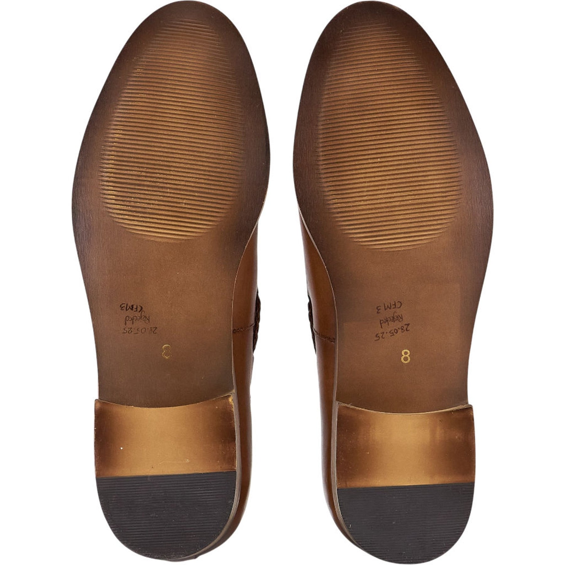 Moss Brown Leather Tassel Loafers