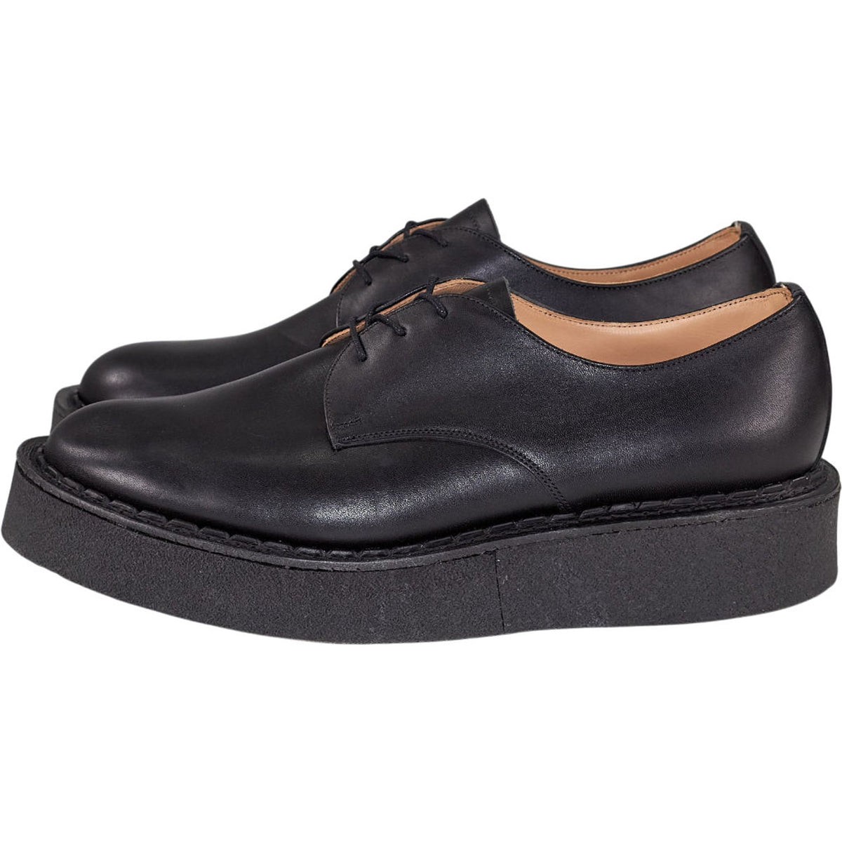 YMC Black Solovair Crepe Sole Derby Shoes