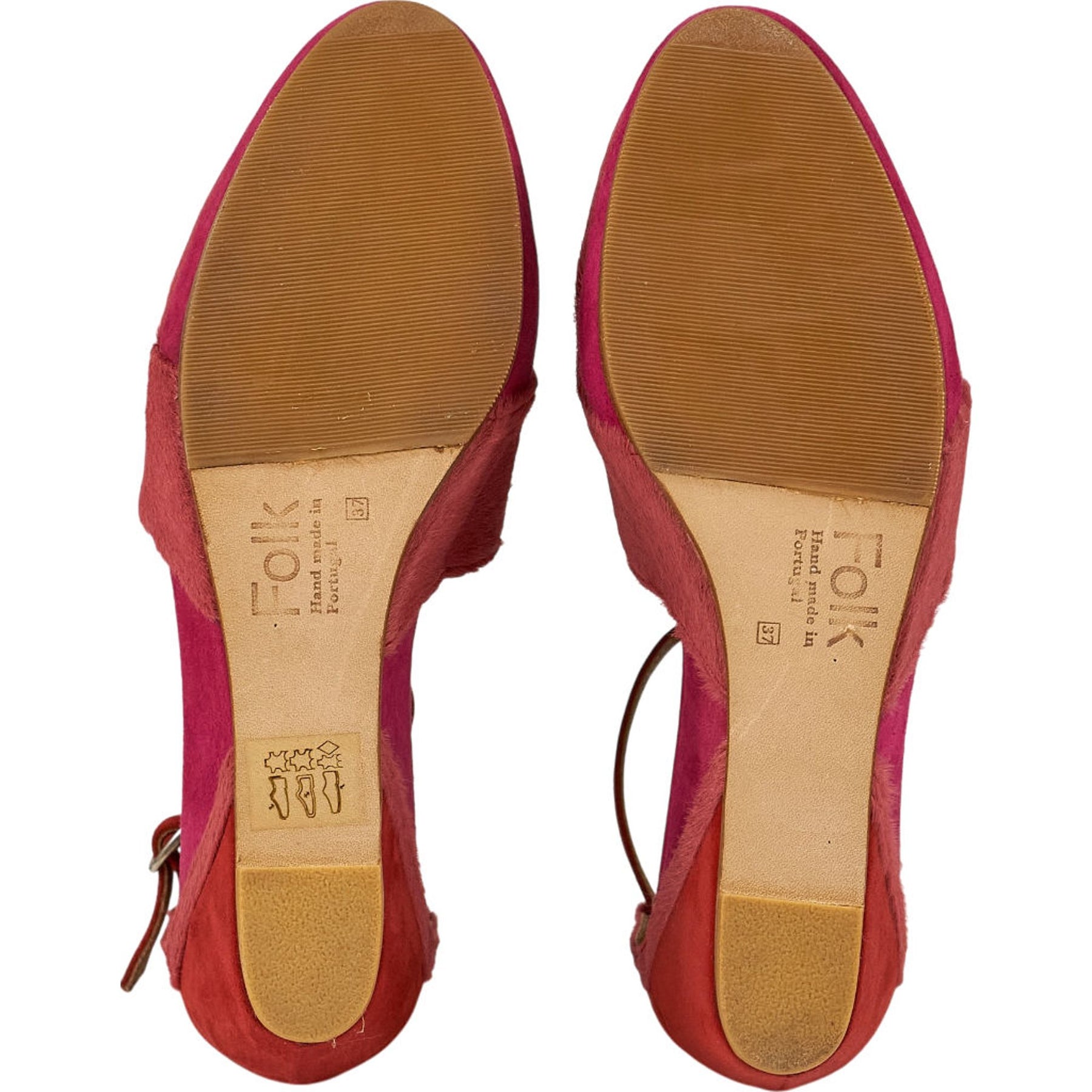 Folk Pink Lumi Rose Wedge Sandals