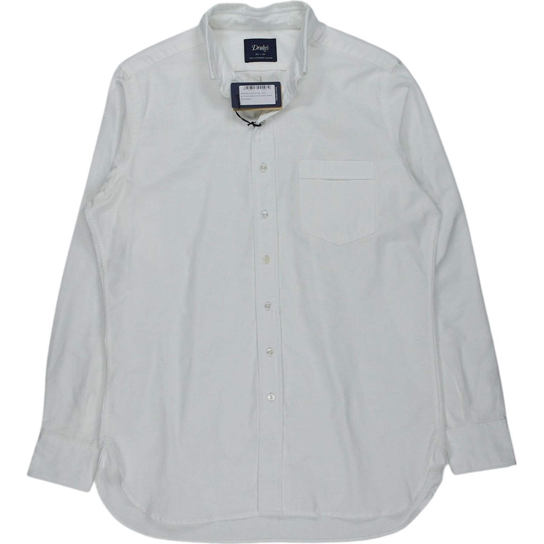 Drake's White Cotton Shirt