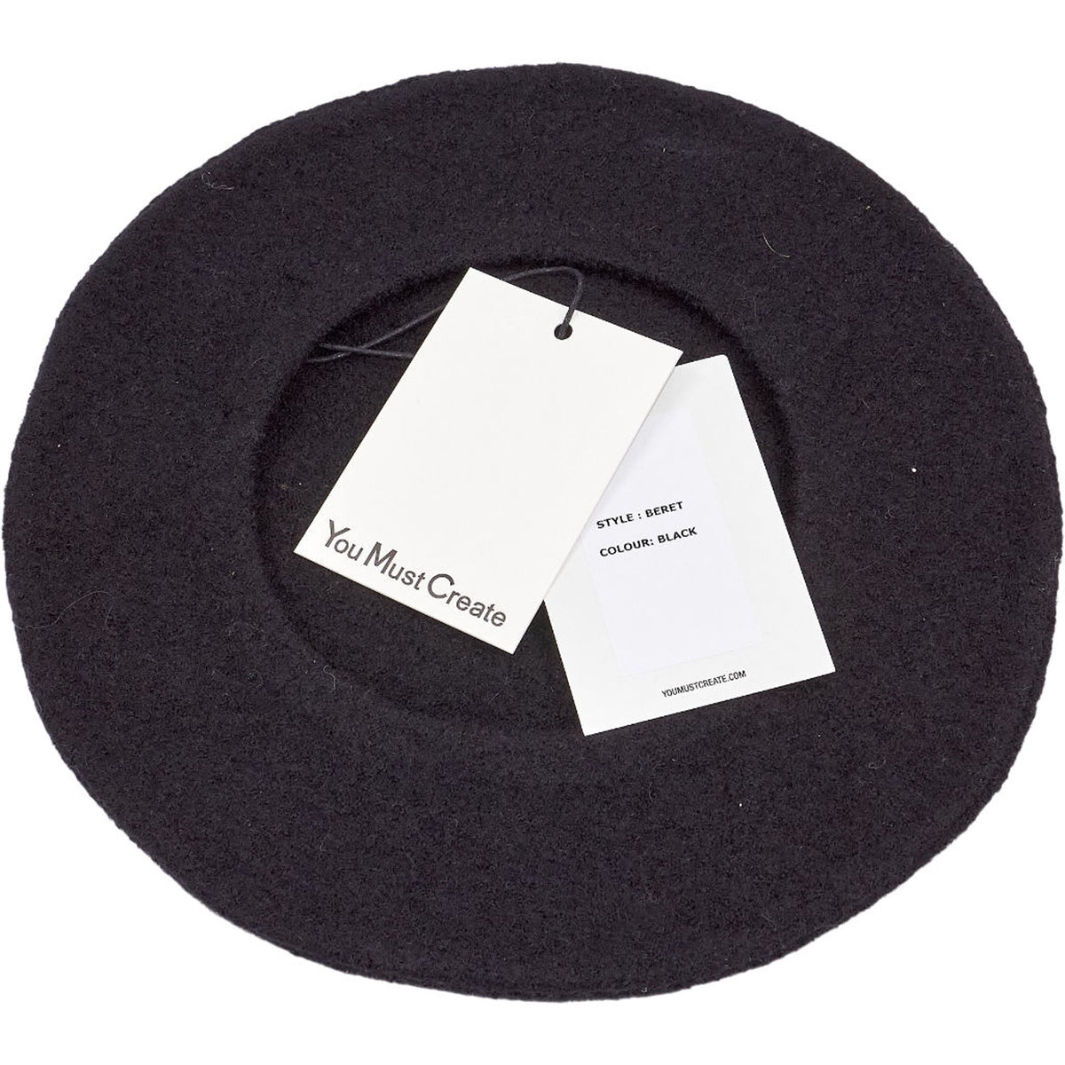 YMC Black Wool Beret