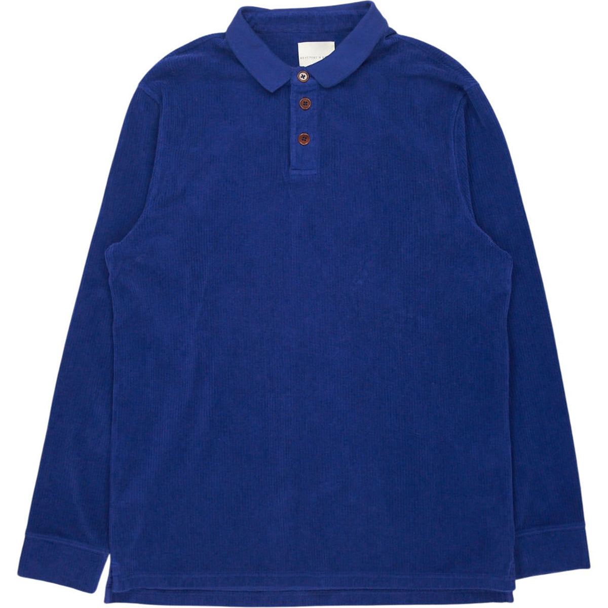 Beaufort & Blake Blue Corduroy Polo Shirt No size label