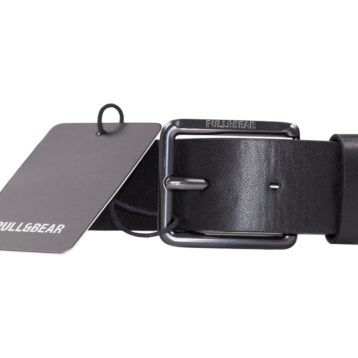 Pull & Bear Black Polyurethane Belt