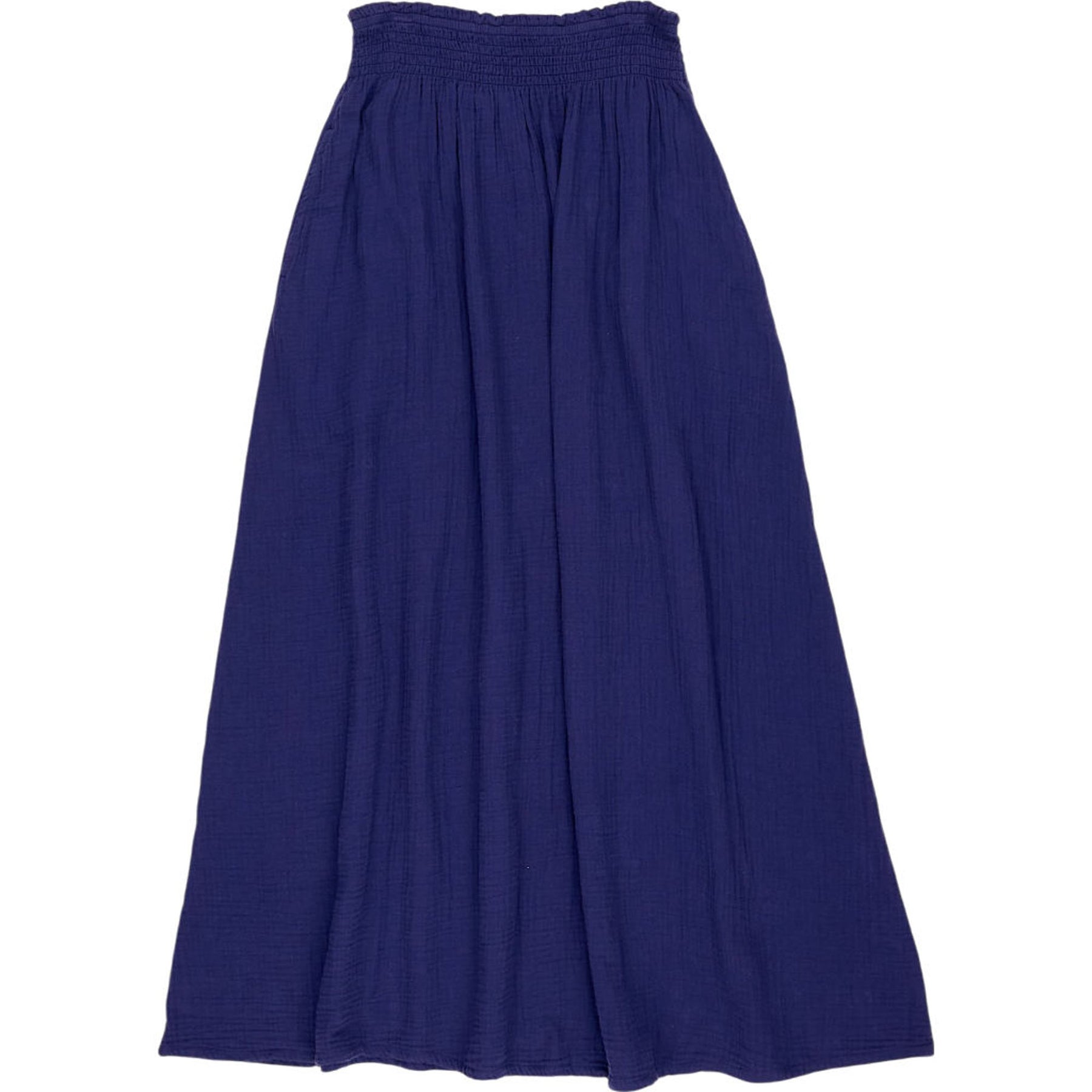 NRBY Blue Crinkle Cotton Skirt