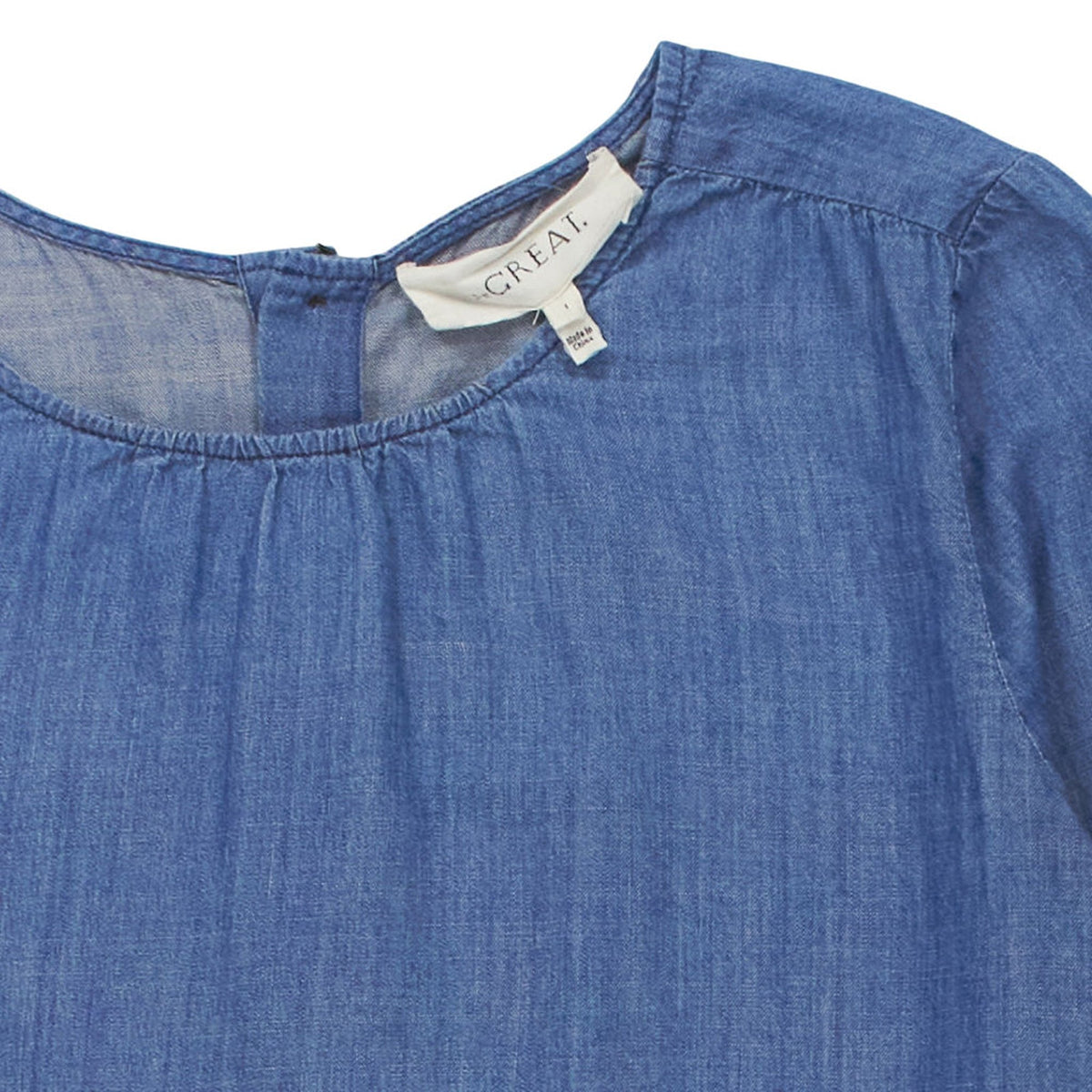 The Great Blue Cotton Blouse