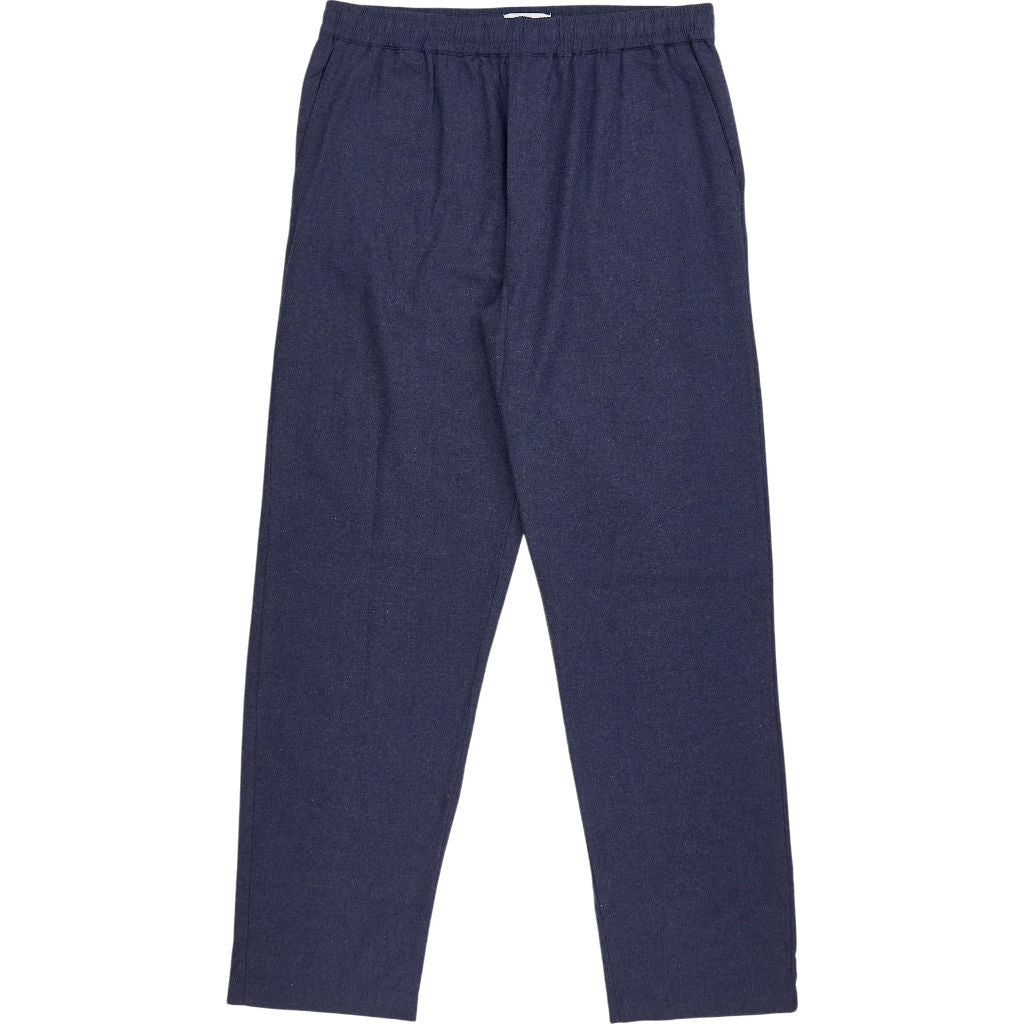 Hamilton + Hare Navy Flannel Trousers