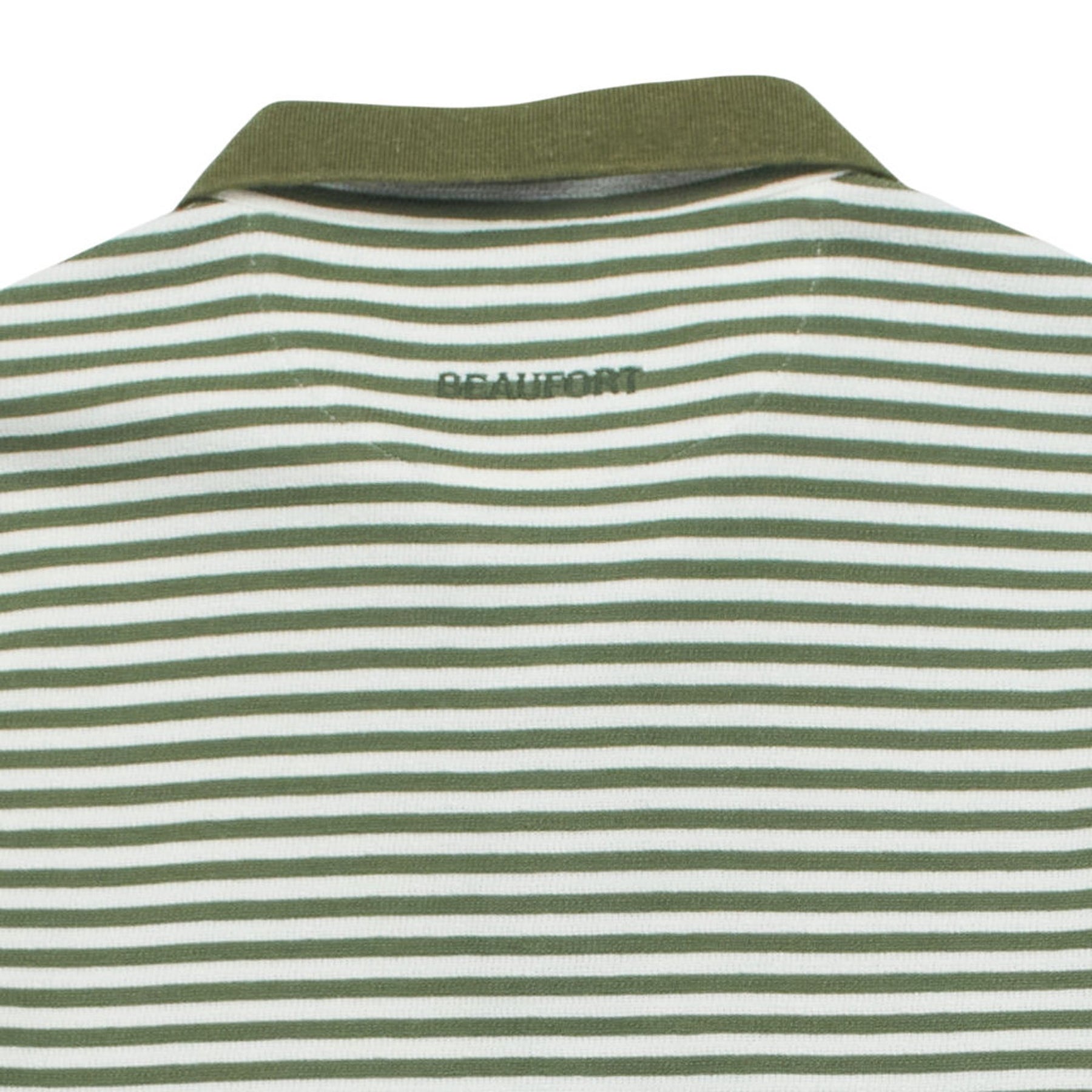 Beaufort & Blake Green Striped Polo Shirt