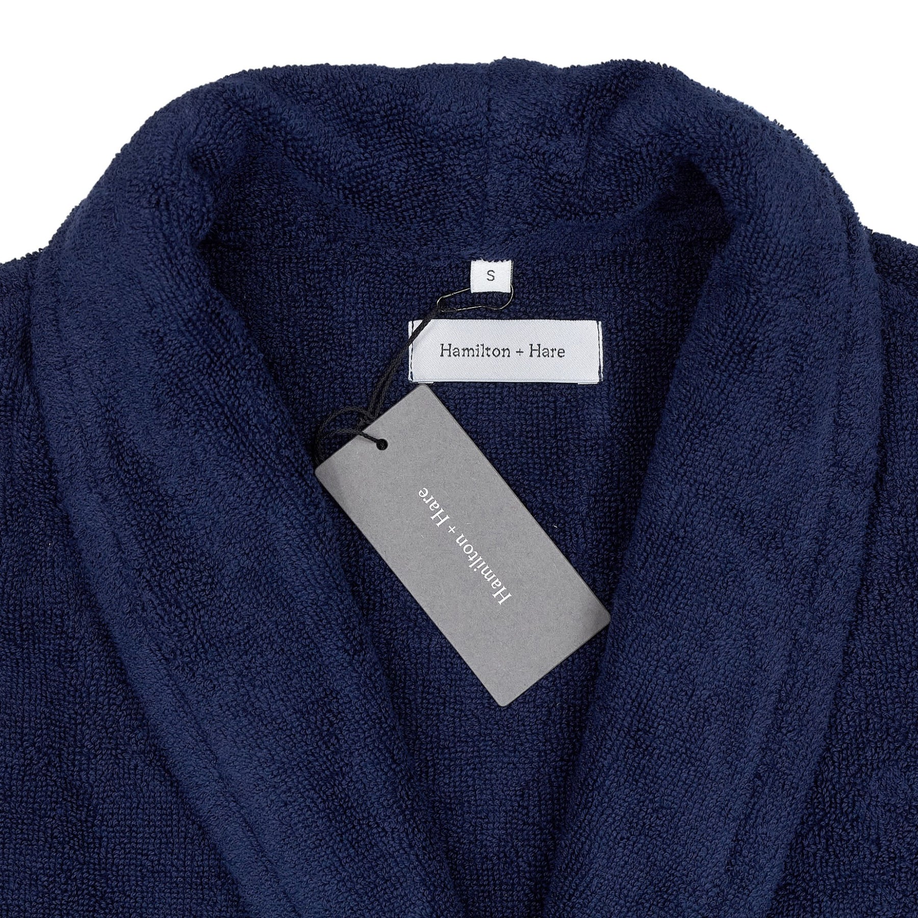 Hamilton + Hare Navy Relax Robe