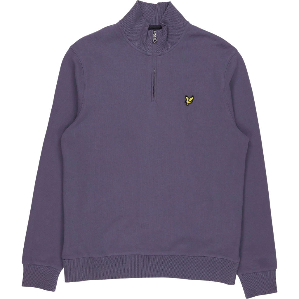 Lyle & Scott Aubergine Purple 1/4 Zip Sweatshirt