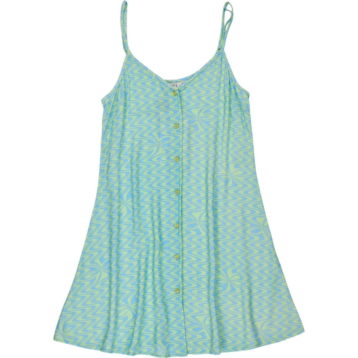 OMNES Green Patterned Mini Dress