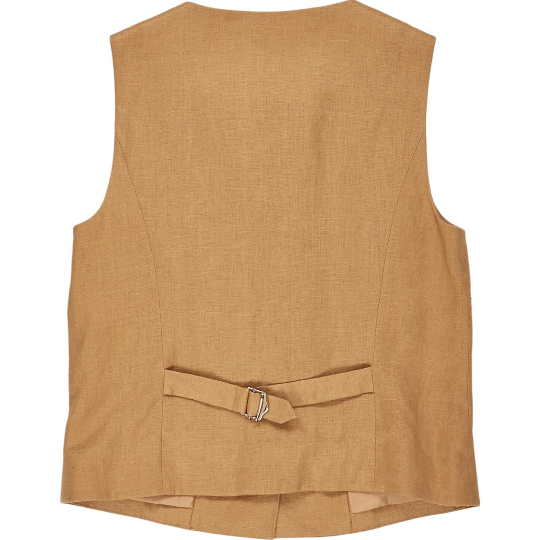 Wyse Tan Silvie Linen Waistcoat