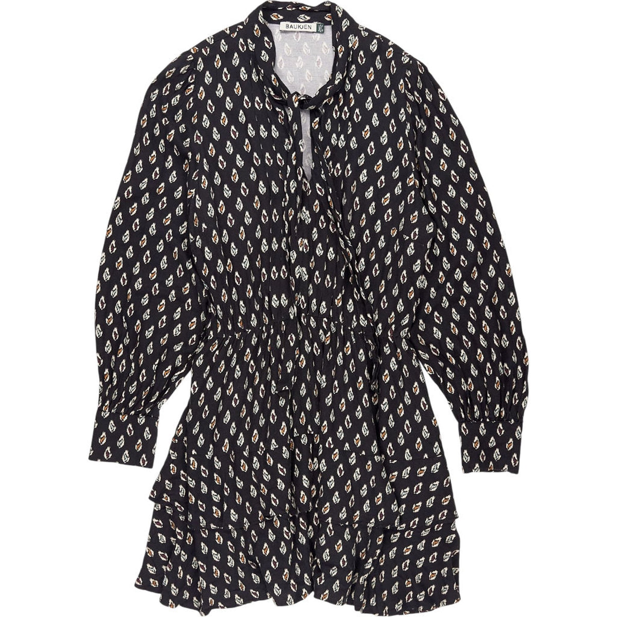 Baukjen Black Patterned Tunic Dress