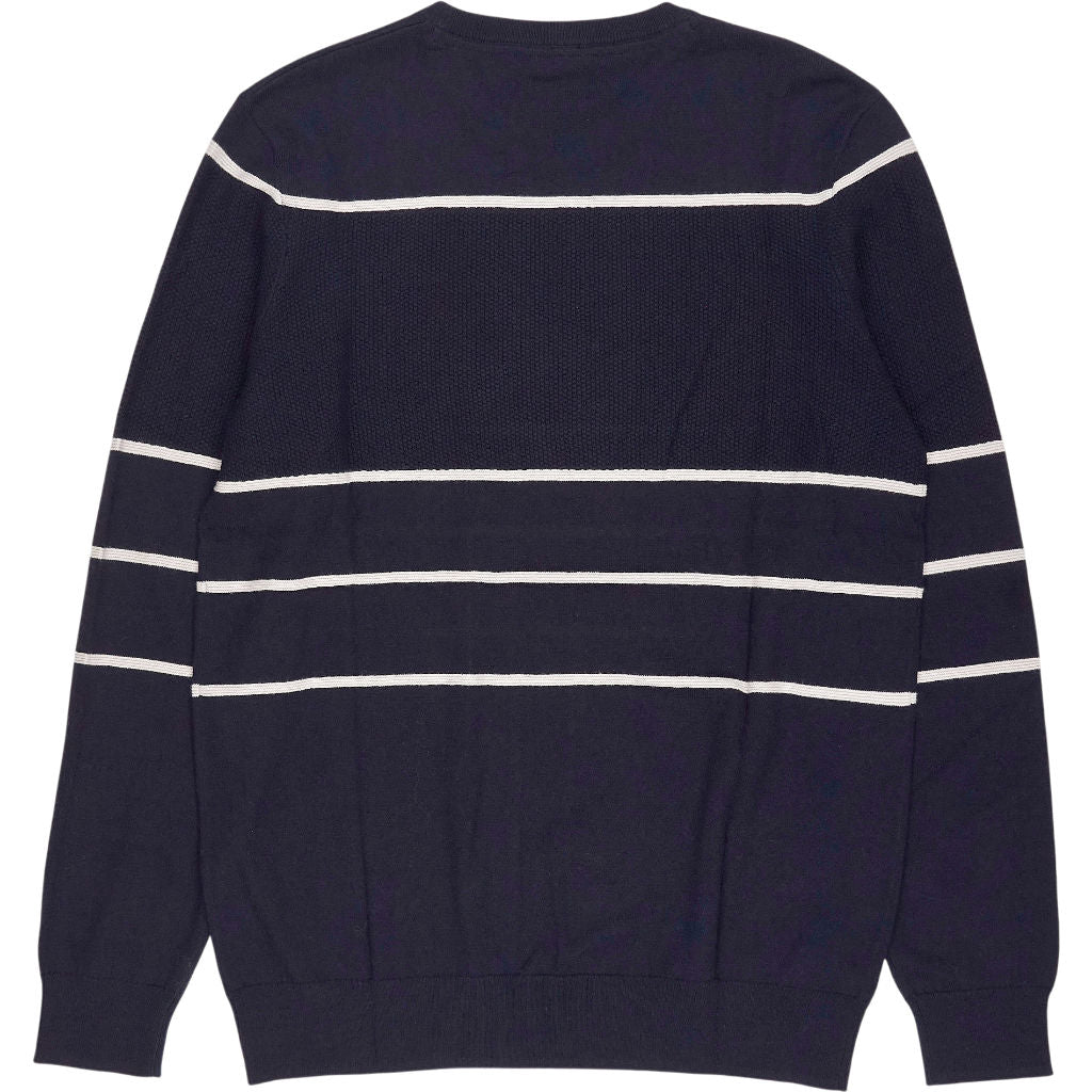 Lyle & Scott Navy Striped Jumper