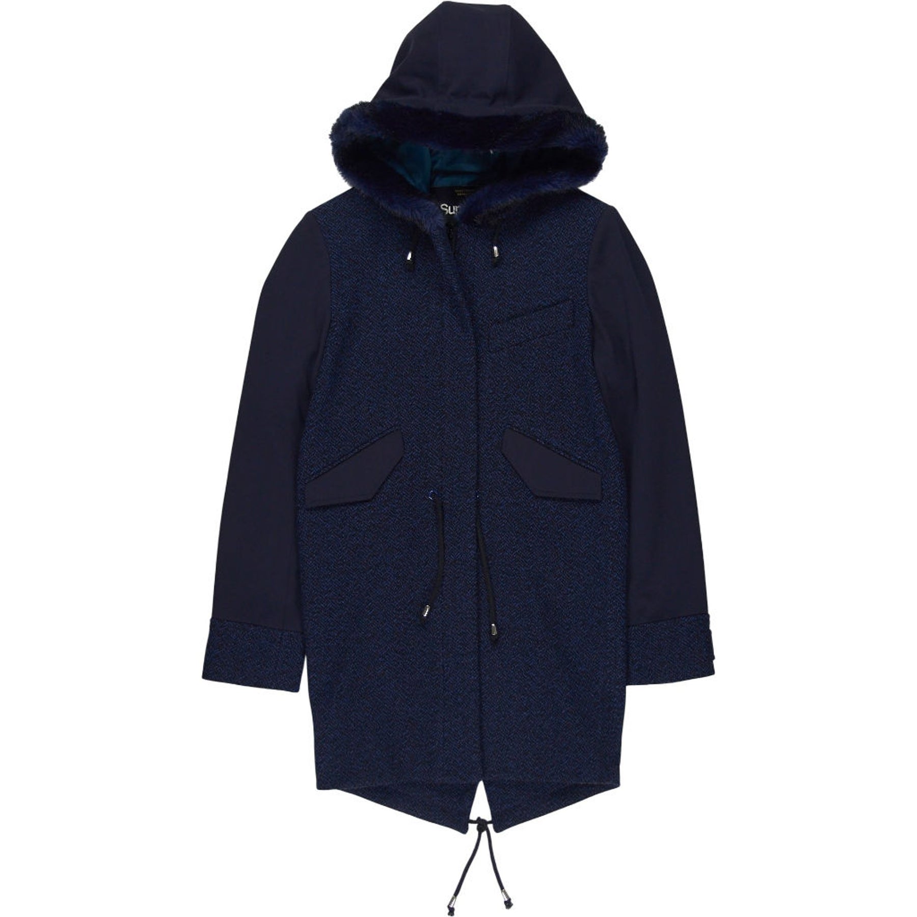 Superdry X Timothy Everest Navy Hooded Coat