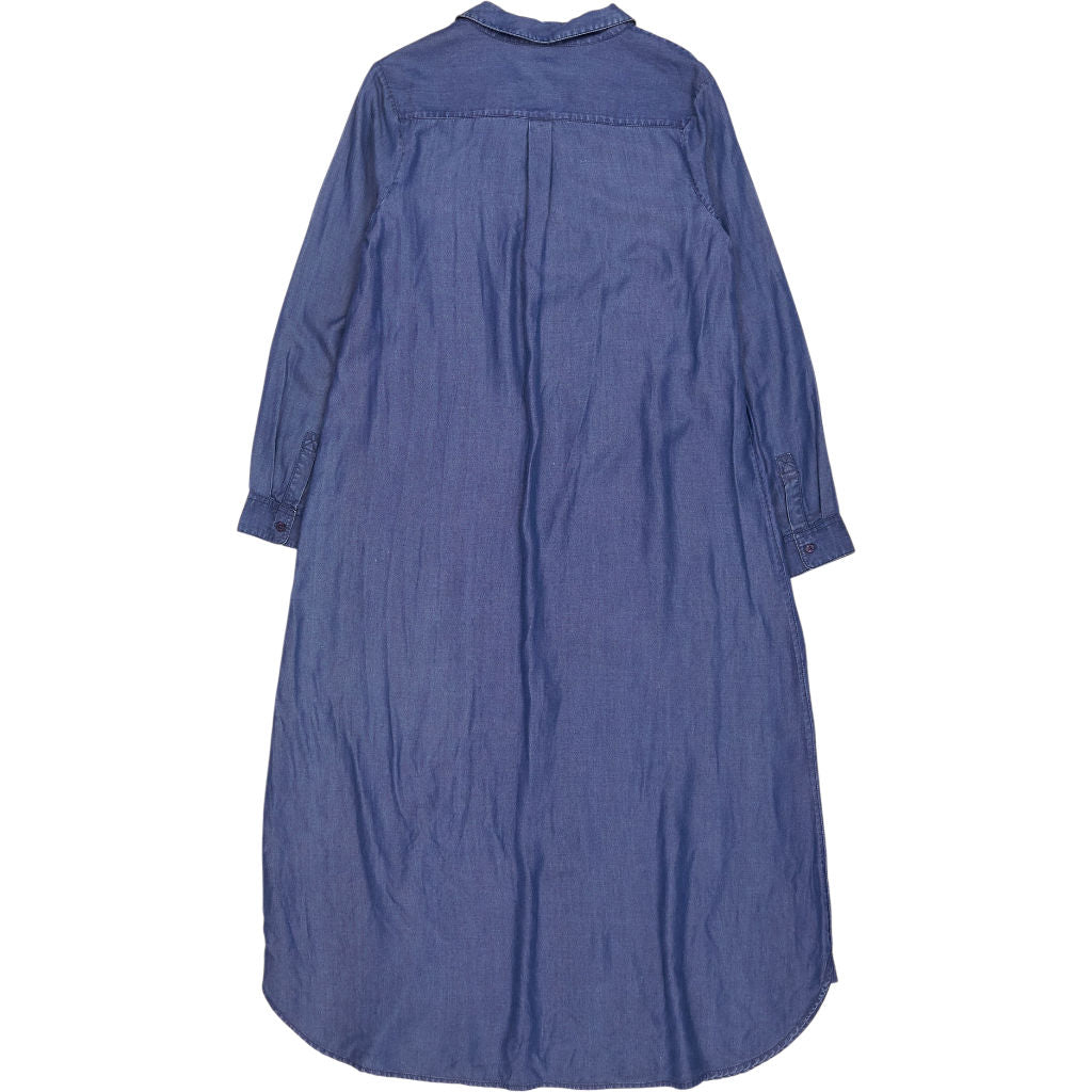 NRBY Blue Long Sleeve Shirt Dress