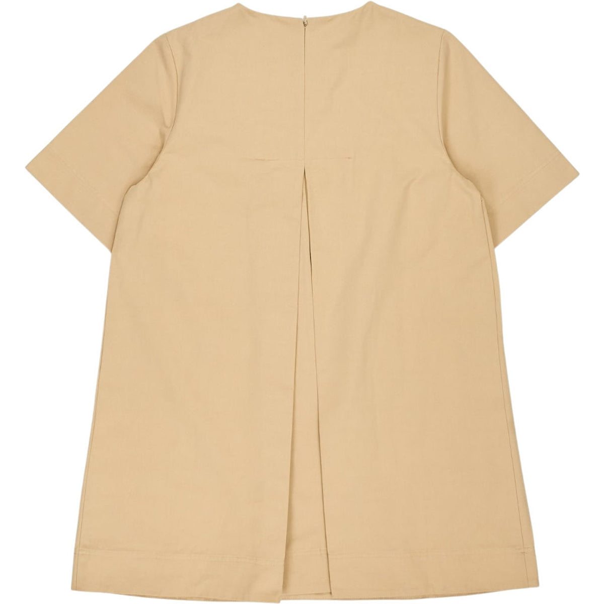 Aligne Camel Carcelle Box Pleat Dress