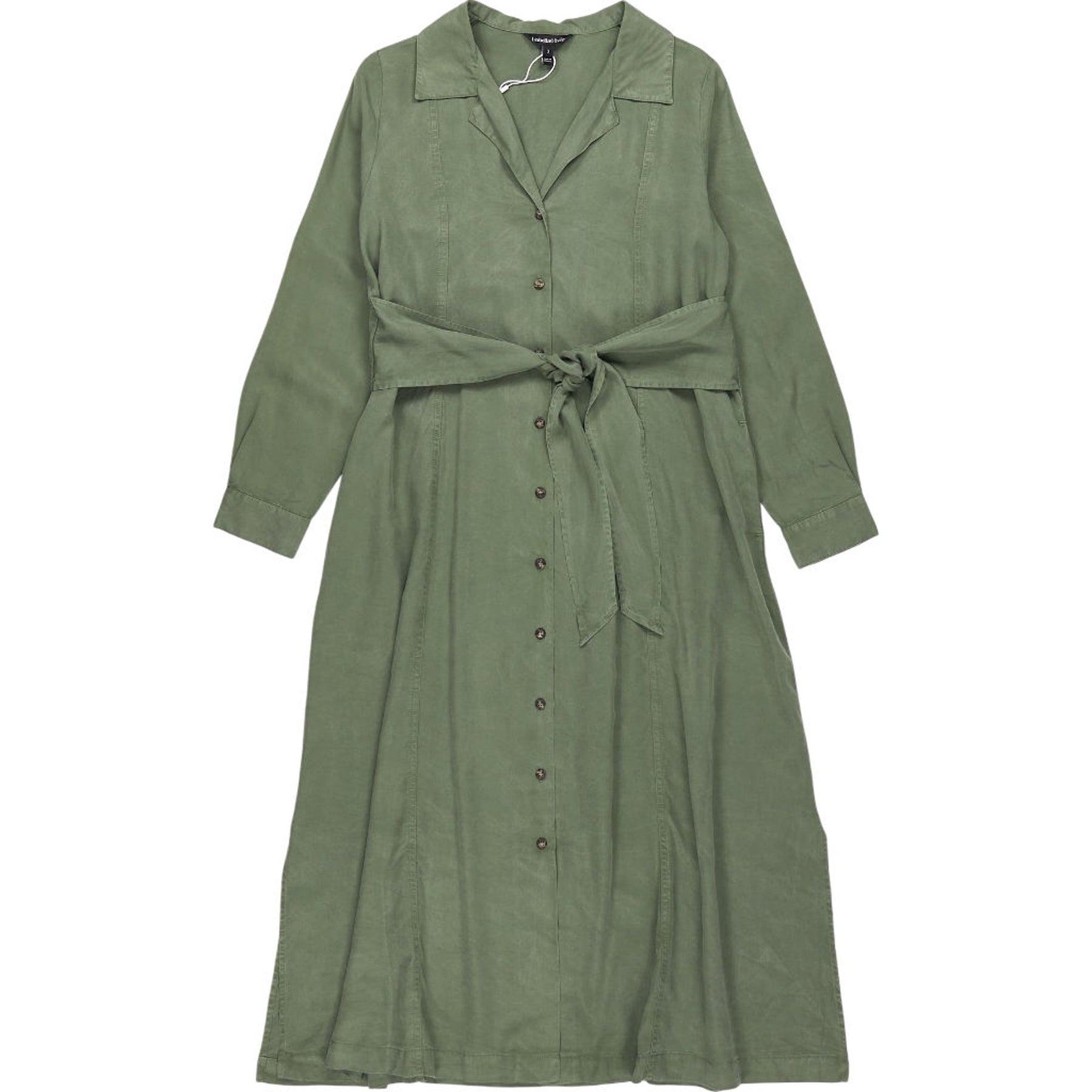 Isabella Oliver Maternity Green Tencel Midi Dress