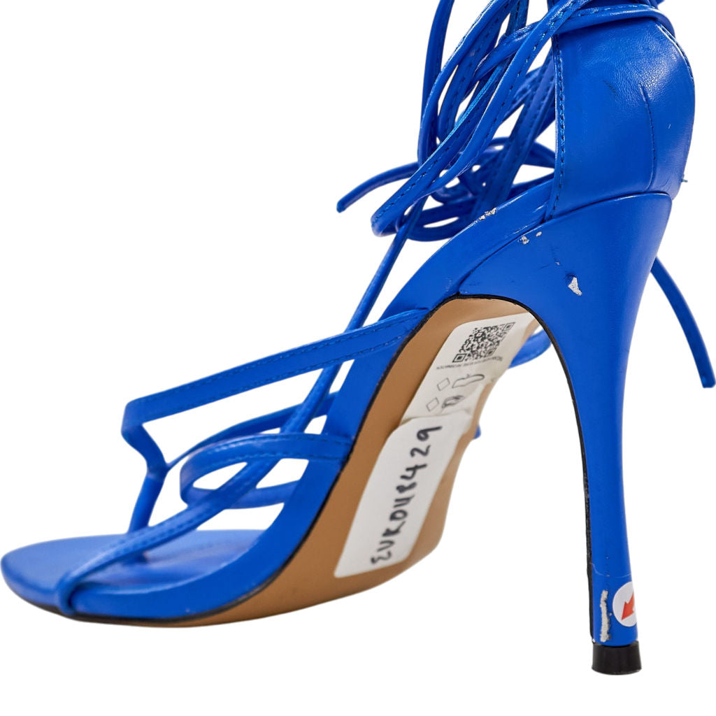 Topshop Blue Strappy Heels