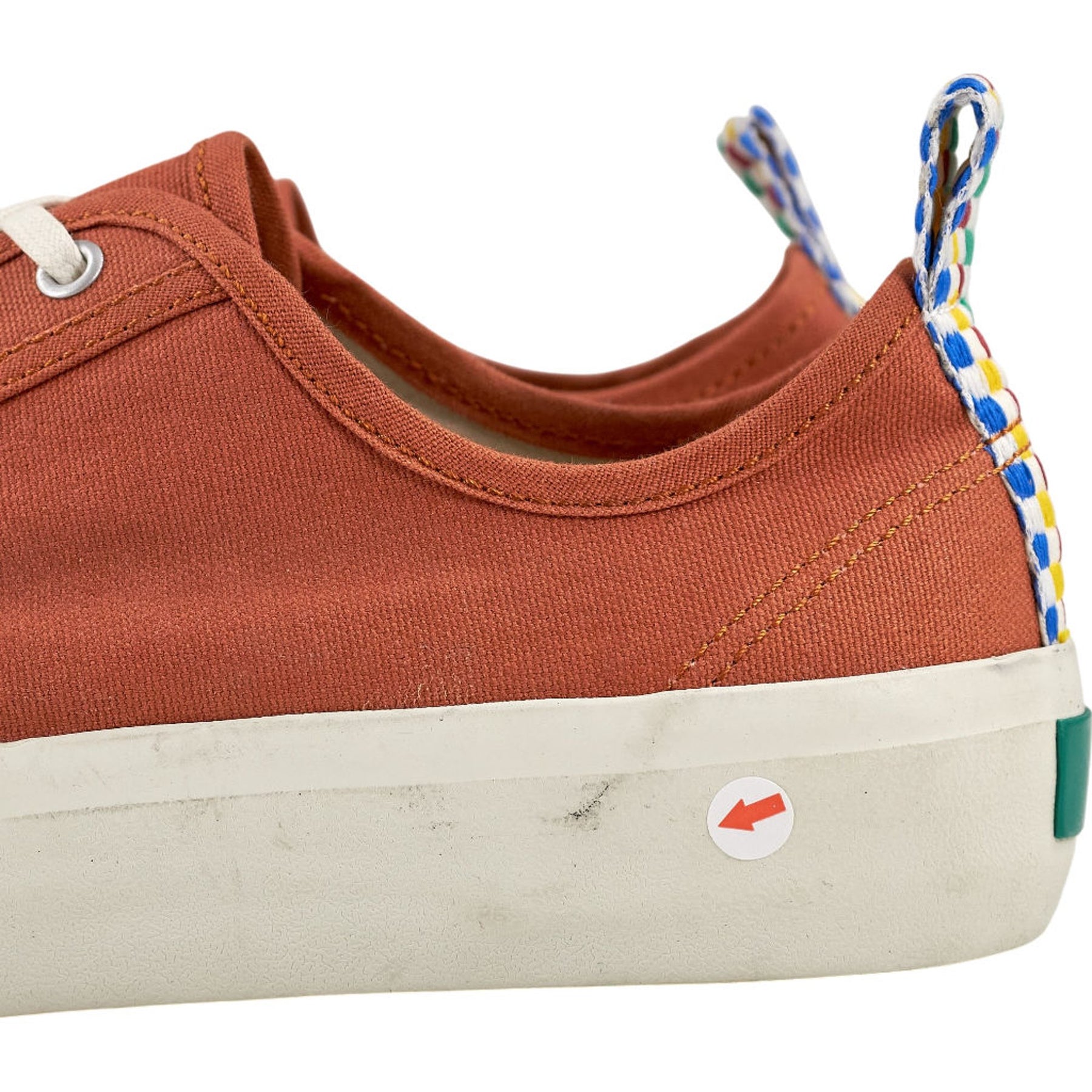YMC Orange Canvas Trainers