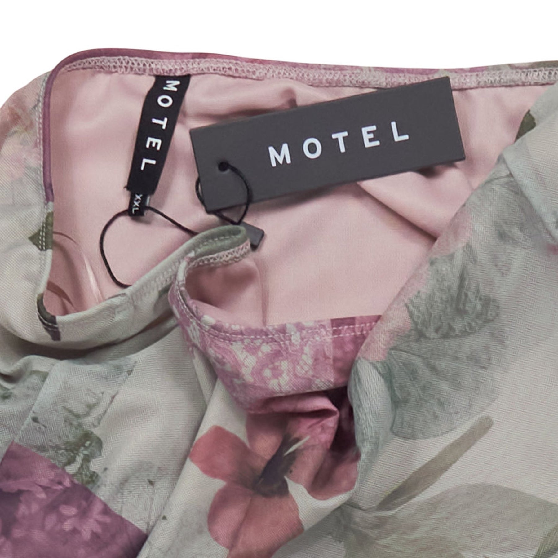 Motel Floral Mesh Midi Skirt