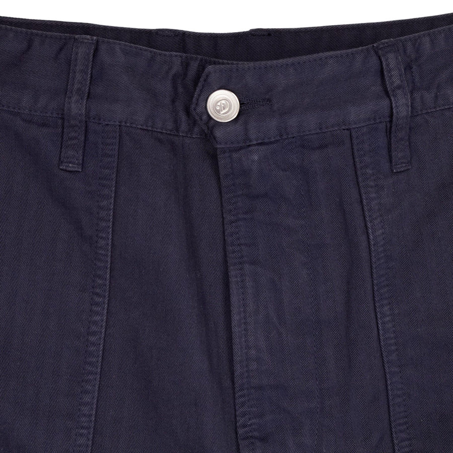 Drakes Navy Fatigue Shorts