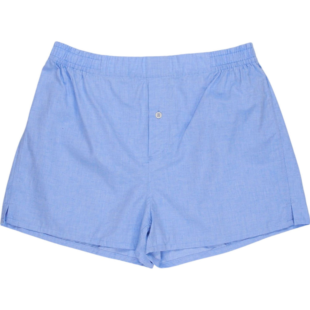 Hamilton + Hare Blue Cotton Cashmere Shorts