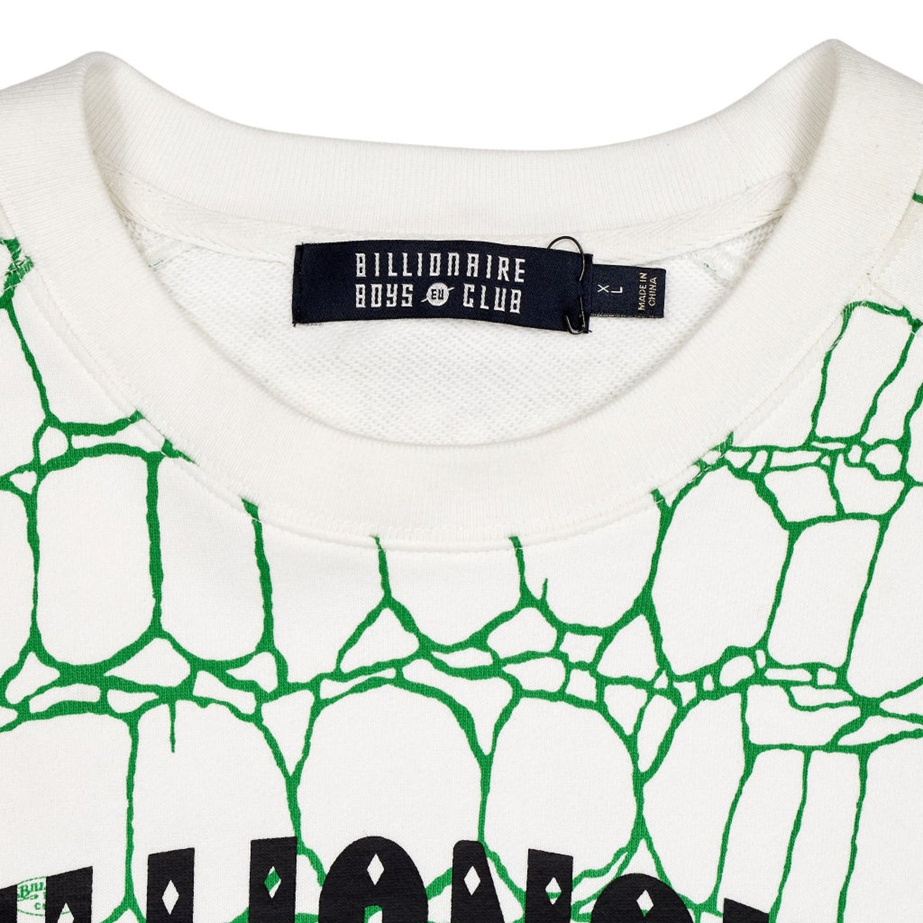 Billionaire Boys Club White Green Graphic Sweatshirt
