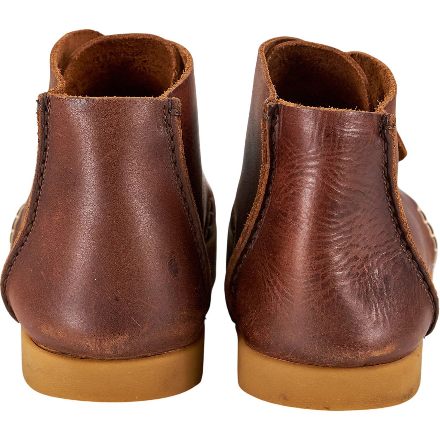 YMC Brown Leather Chukka Boots