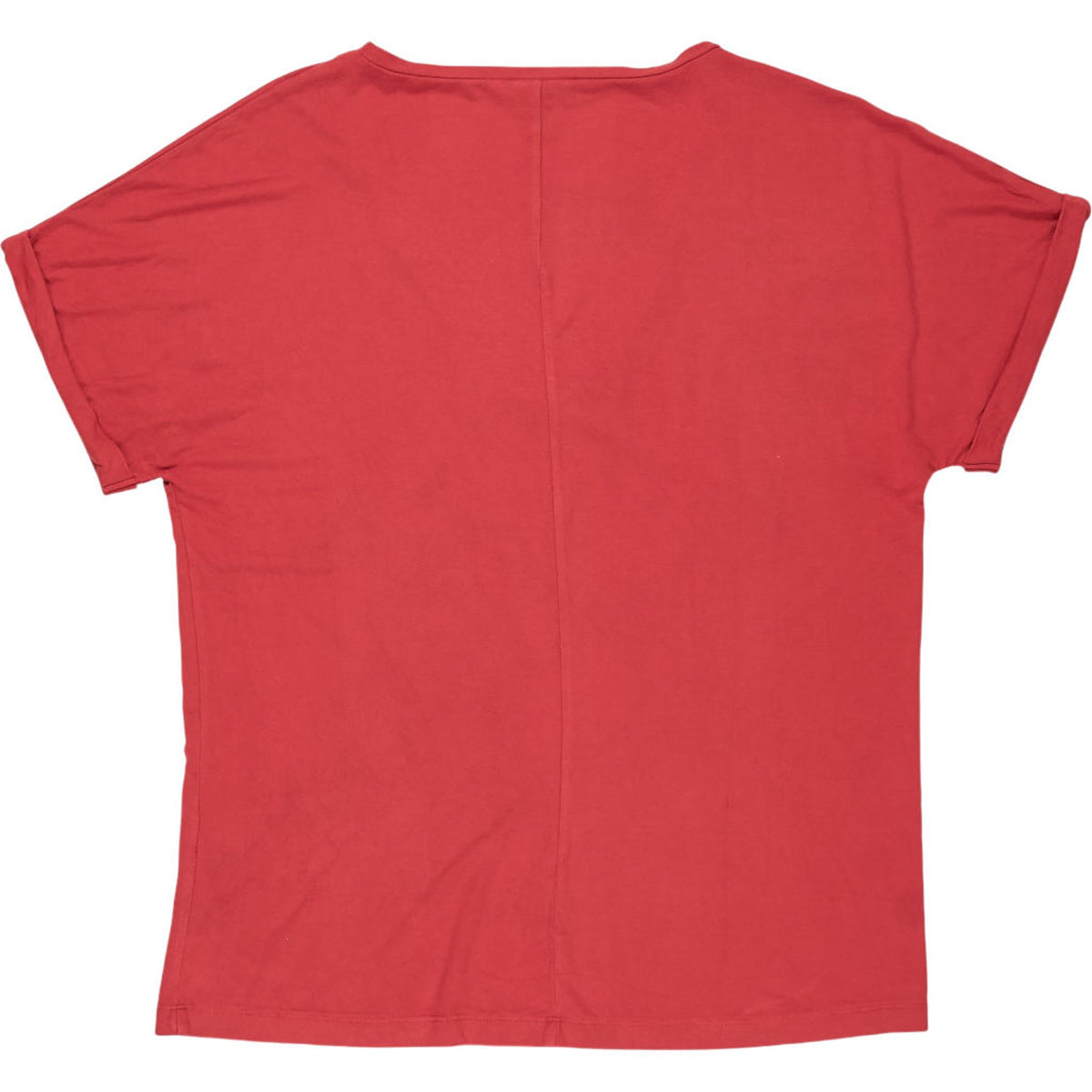 Baukjen Red Scoop Neck T-Shirt